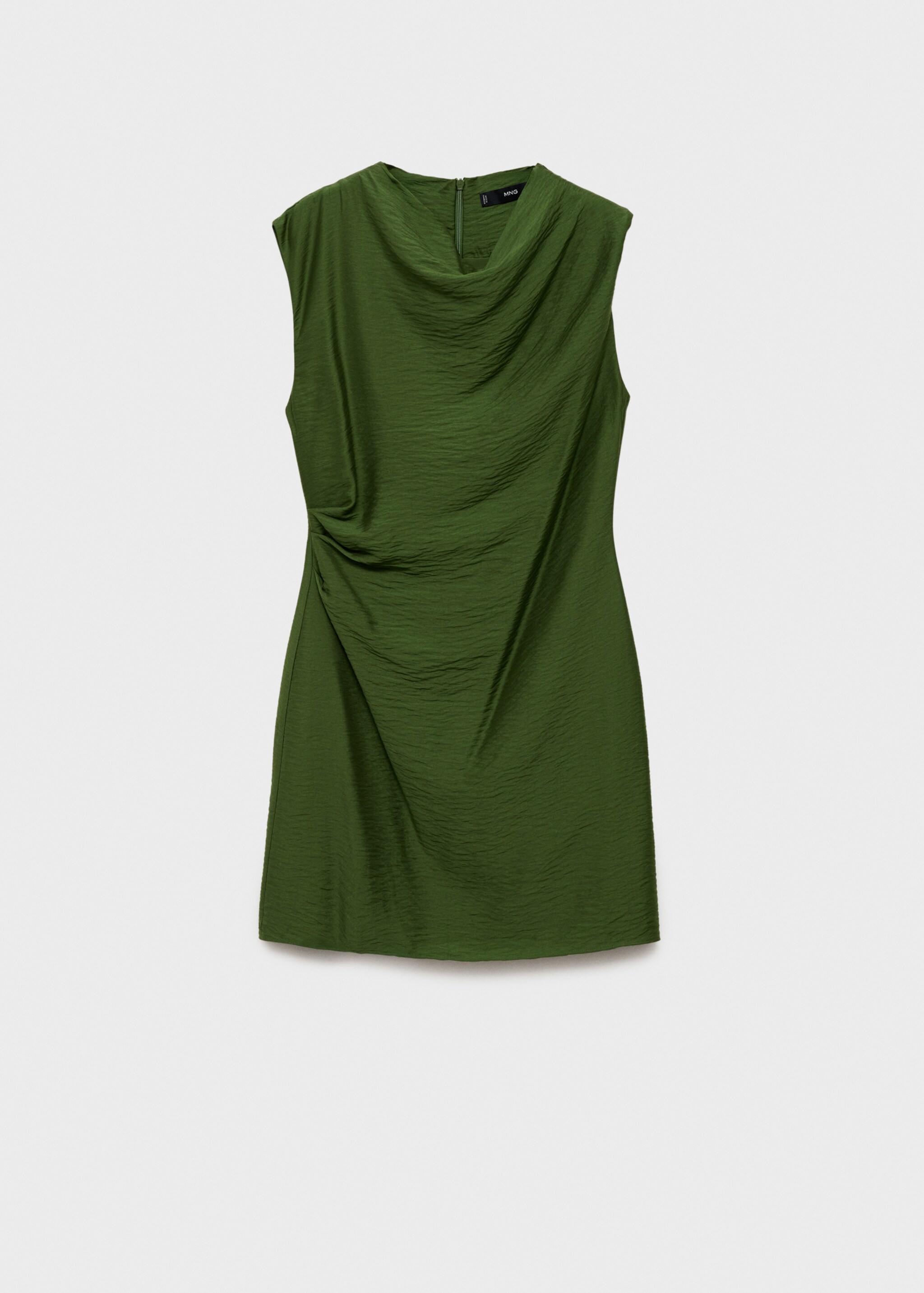 Draped textured dress - Article without model