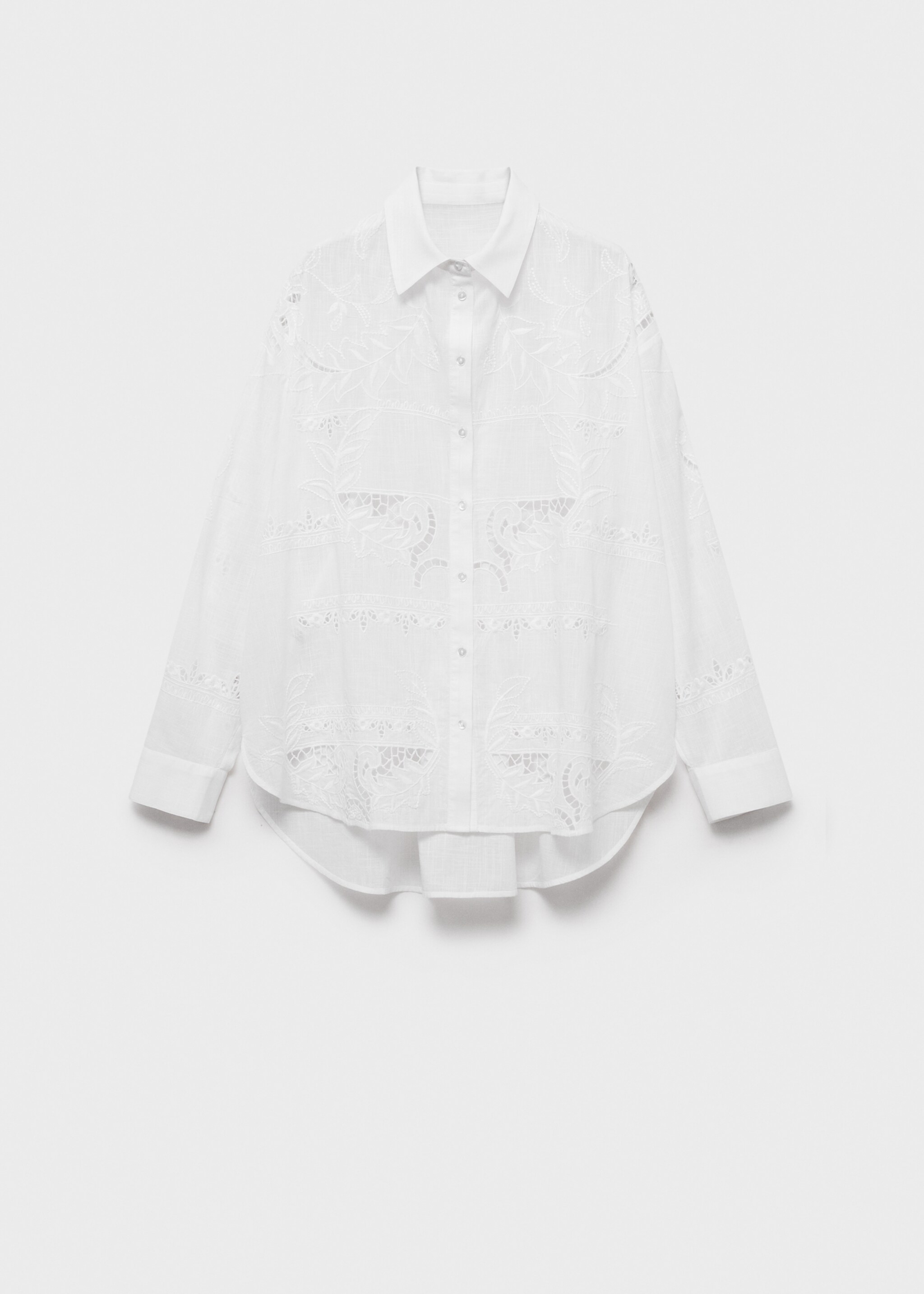 Oversized embroidered shirt - Article without model