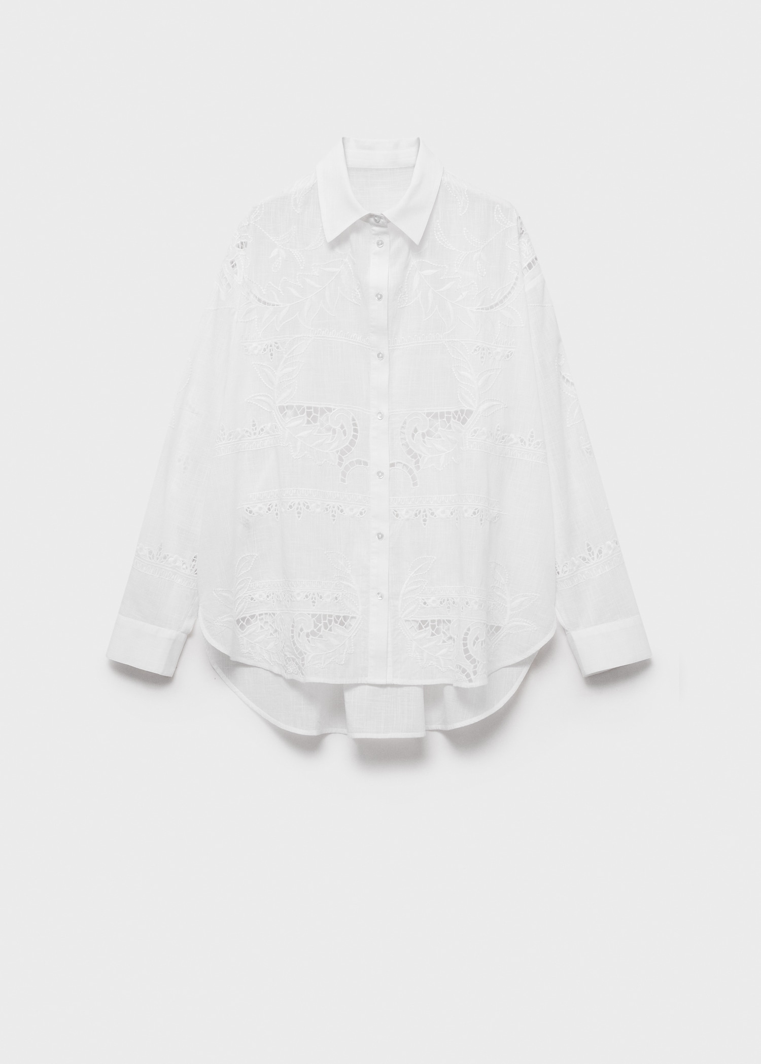 Košile oversize s výšivkou - Zboží bez modelu