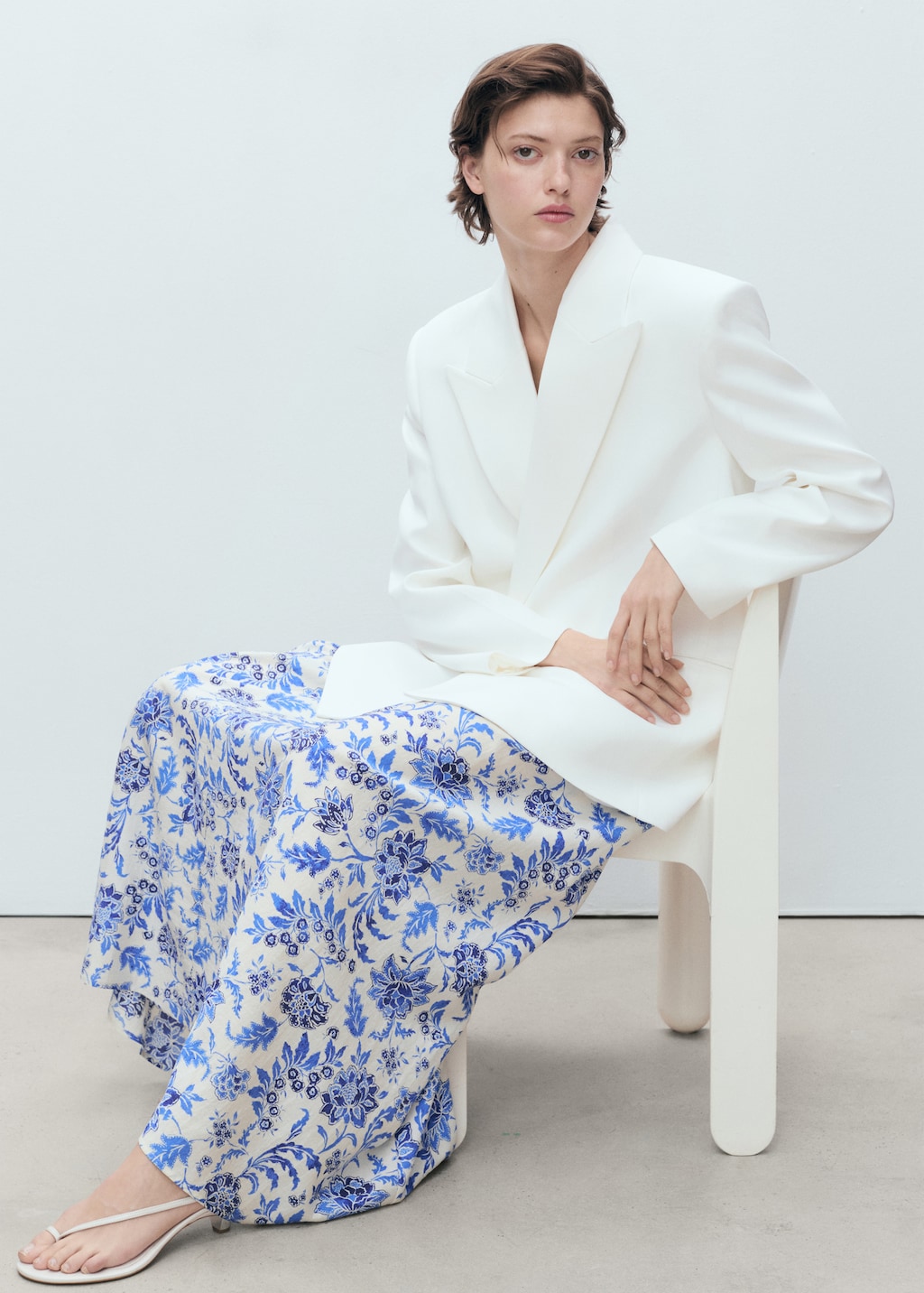 Long floral flared skirt - Women | MANGO USA Long floral flared skirt - Women | MANGO USA