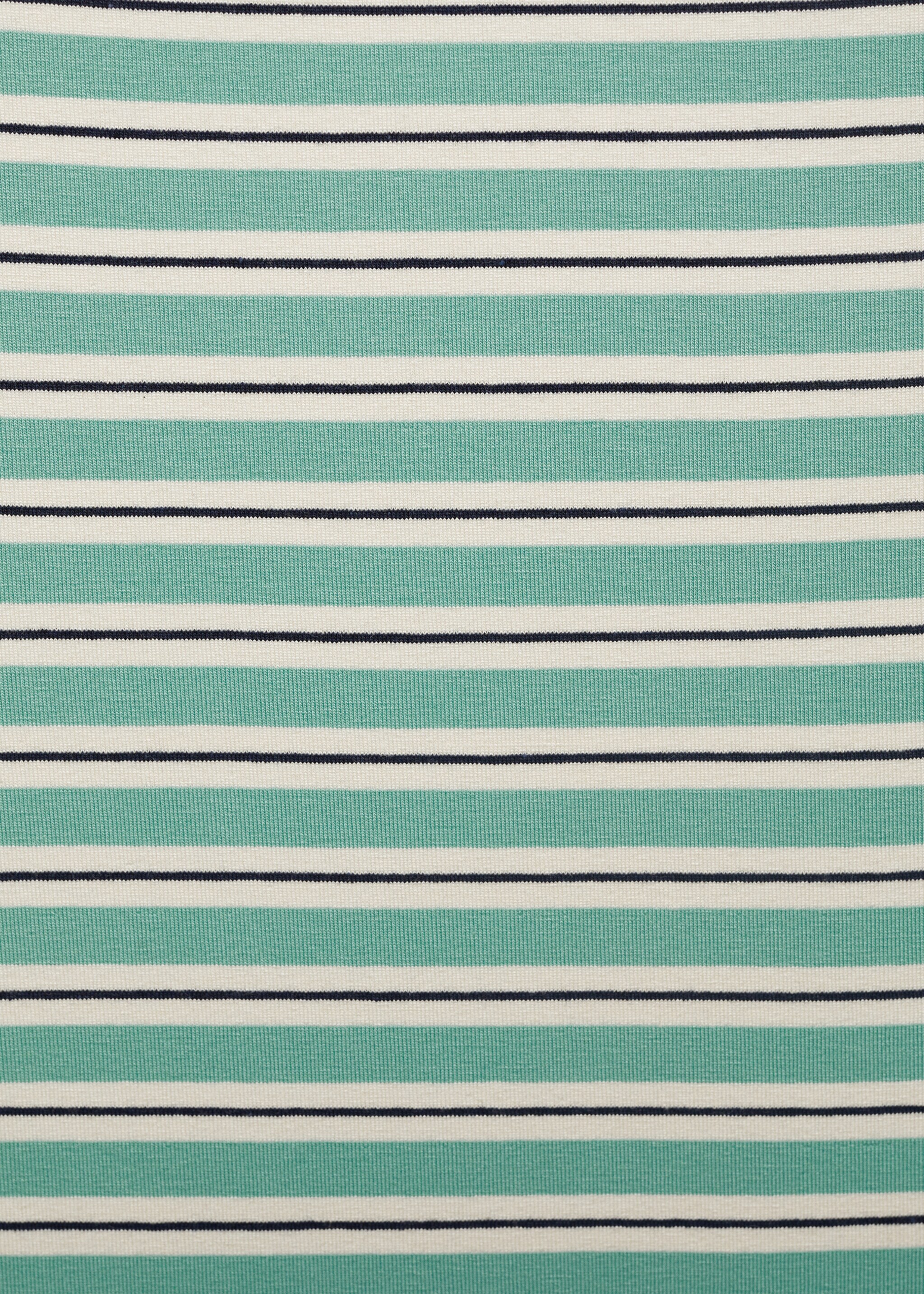 Striped boat-neck top - Details of the article 0, Green. Ref: 87068651-00.