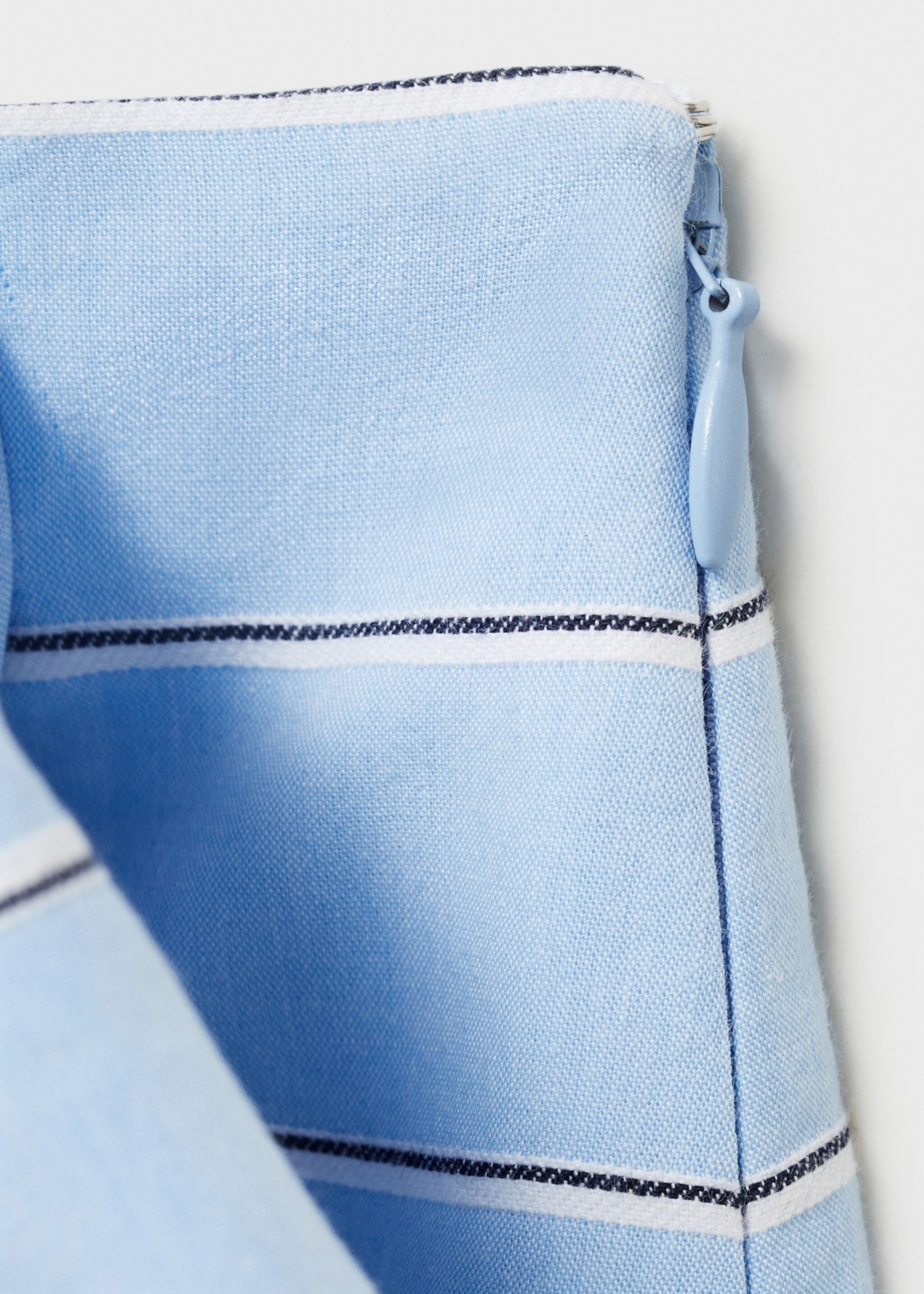 Striped cotton skirt with bow detail - Details of the article 0