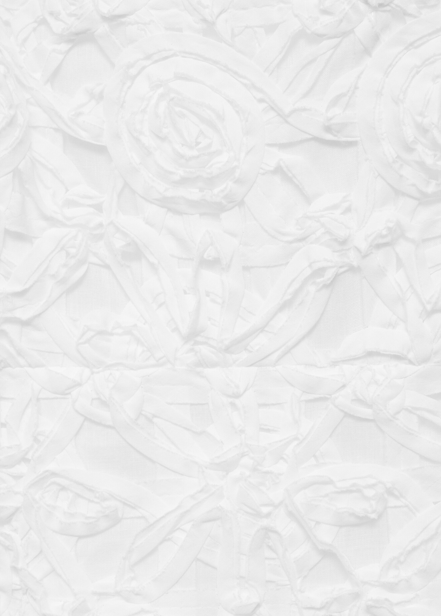 Short floral textured dress - Details of the article 0