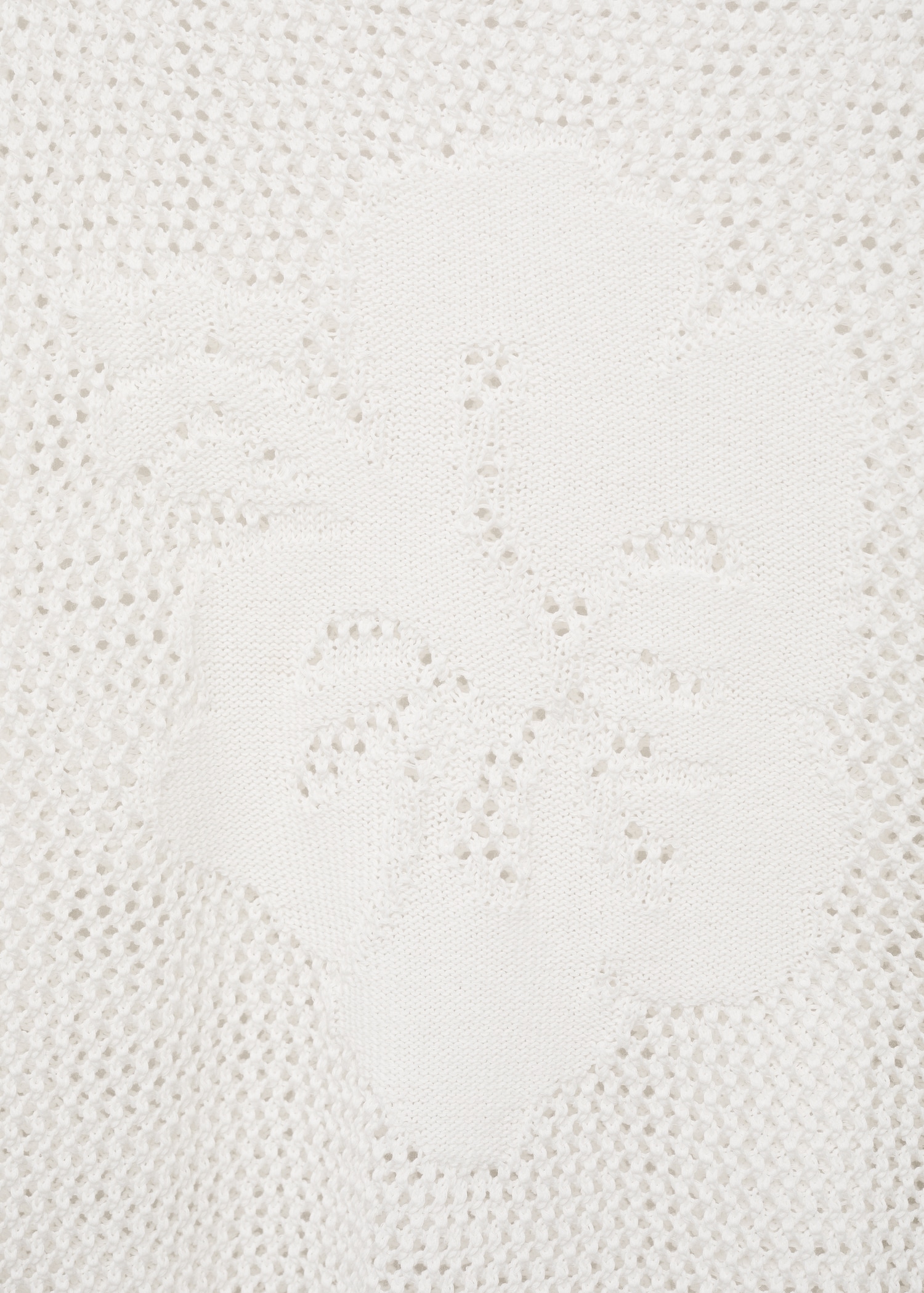 Openwork knitted sweater with flower detail - Women | MANGO USA