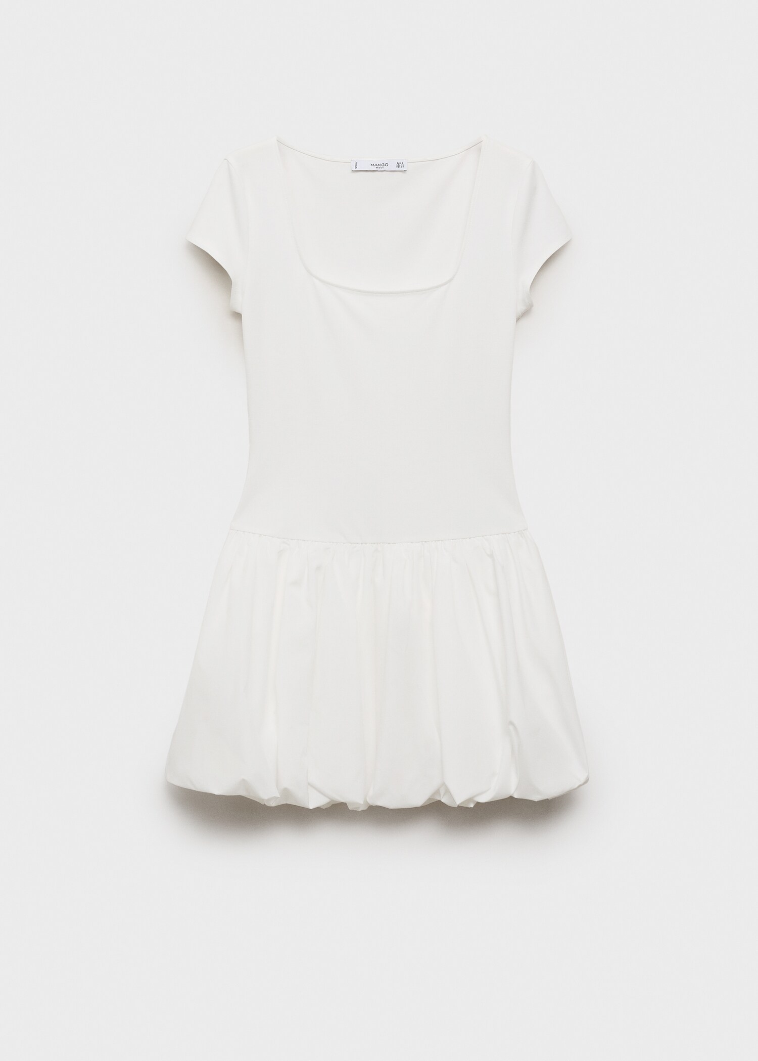 Vestido combinado bajo abullonado - Artículo sin modelo