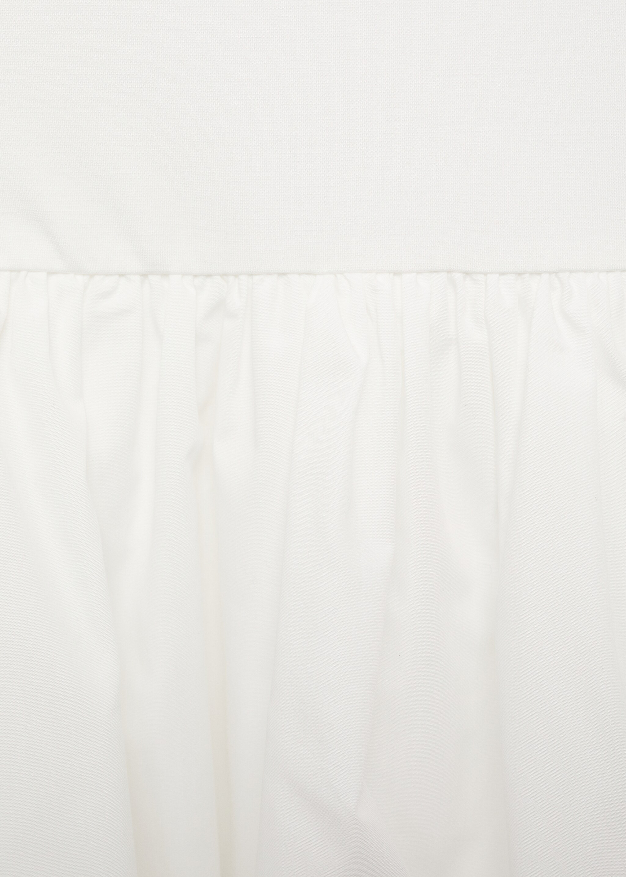 Combined dress with puffed hem - Details of the article 0