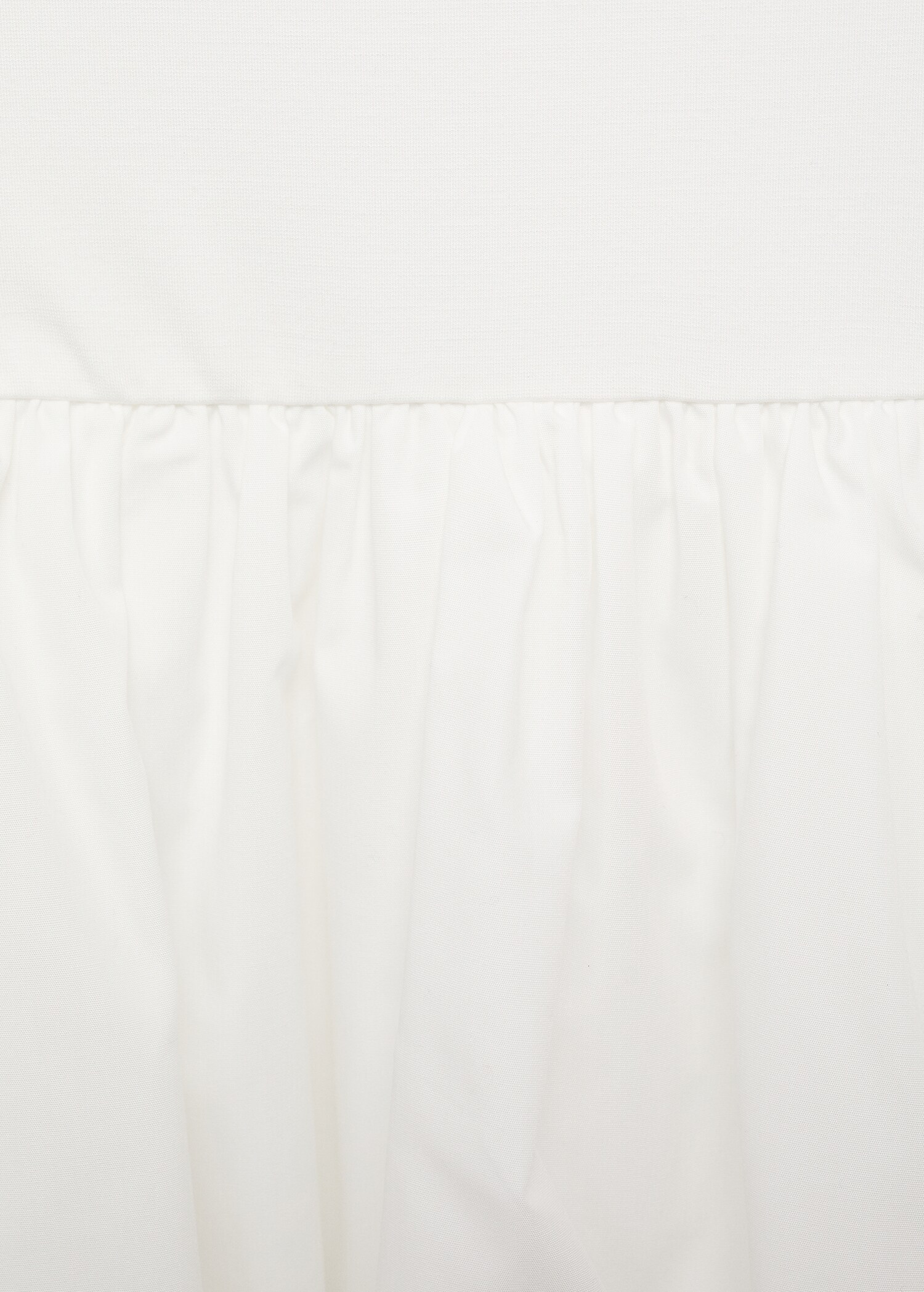 Vestido combinado bajo abullonado - Detalle del artículo 0