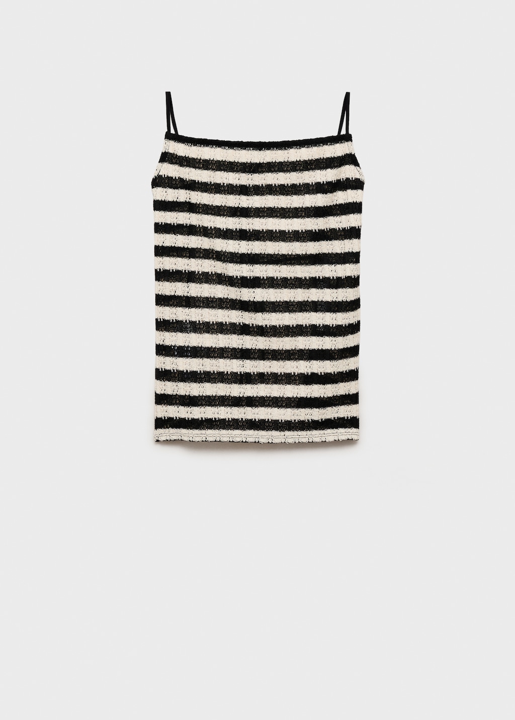 【SATIIIZ】Keron mesh striped knitwear Striped knitted fitted top - Women | MANGO Slovakia