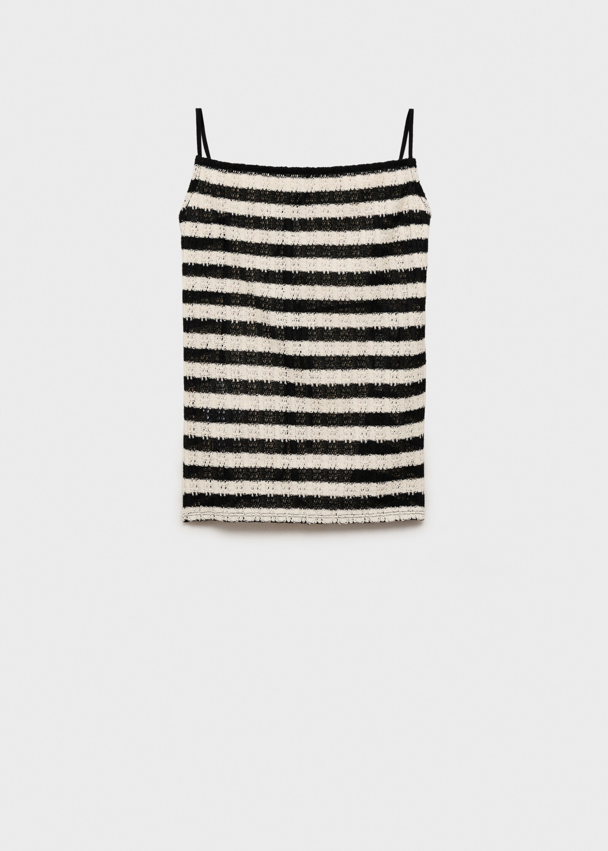 Striped knitted fitted top - Article without model