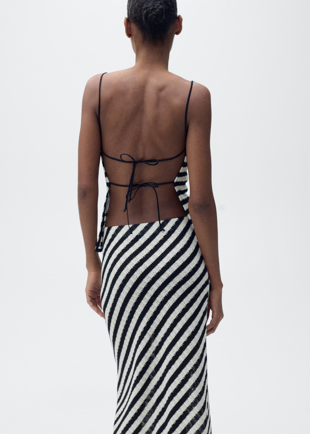 Striped knit fitted top - Women | MANGO USA Striped knit fitted top - Women | MANGO USA