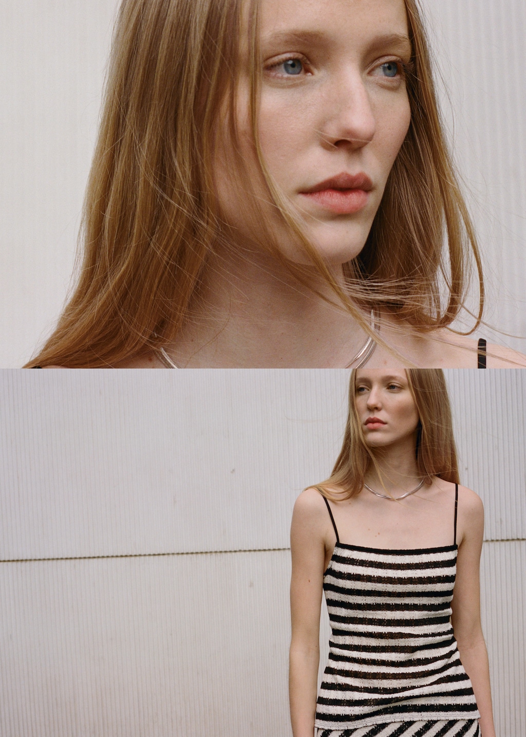 Striped knitted fitted top - Women | MANGO USA Striped knitted fitted top - Women | MANGO USA