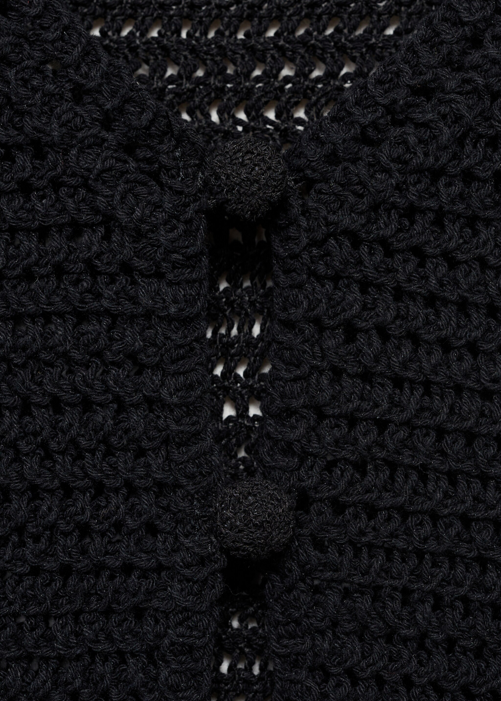 Circular-print crochet waistcoat - Details of the article 0