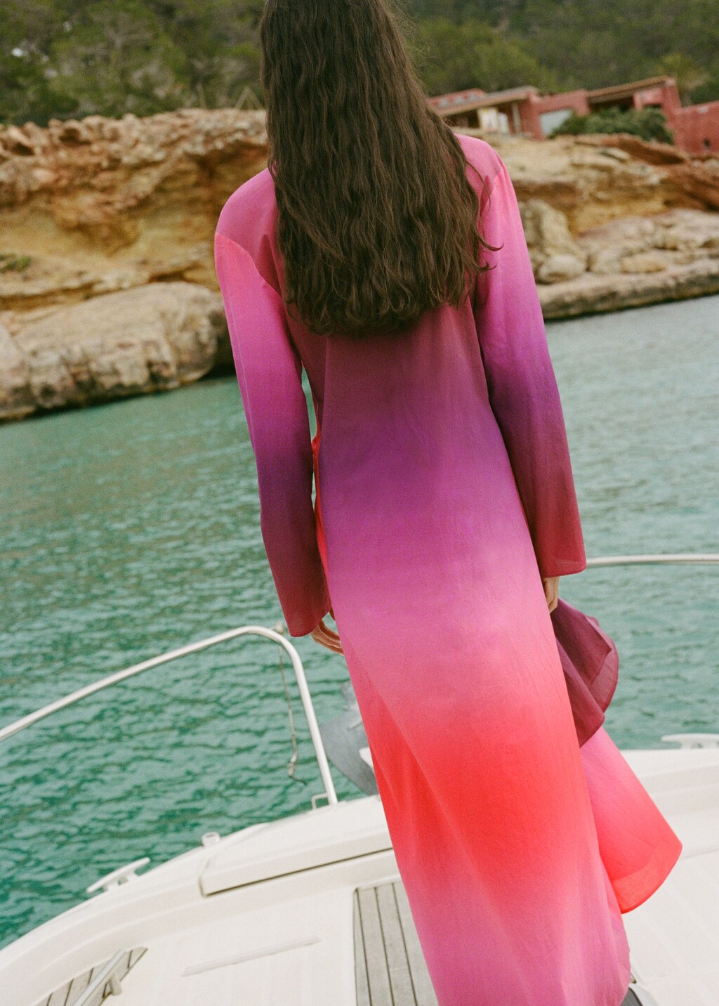 Tie-dye cotton dress