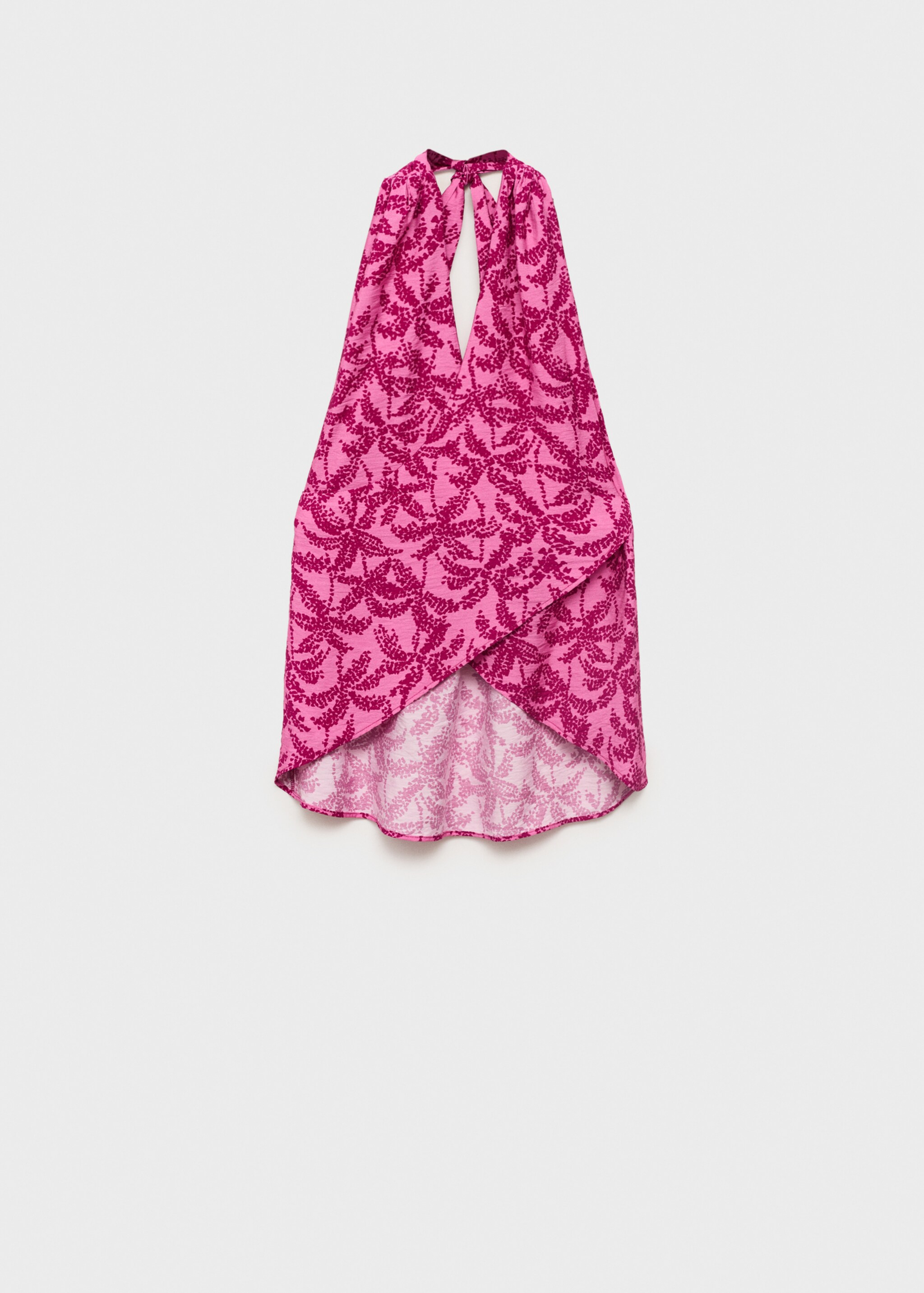 Top estampado cuello halter - Artículo sin modelo