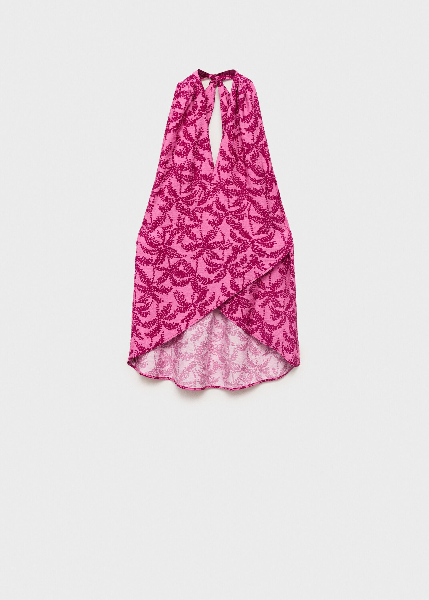 Top estampado cuello halter - Artículo sin modelo