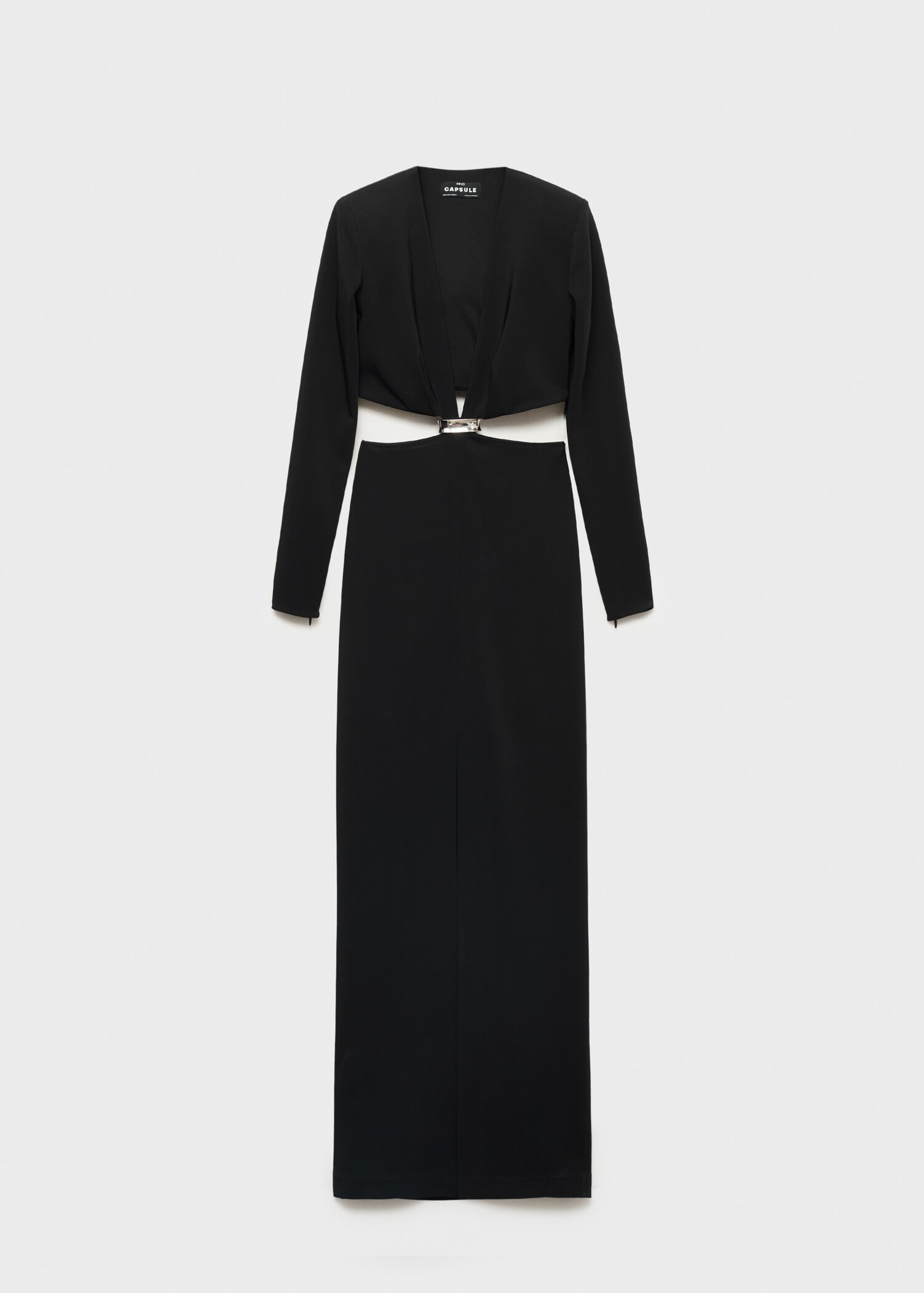 Dress with side slits and metallic detail - Article without model