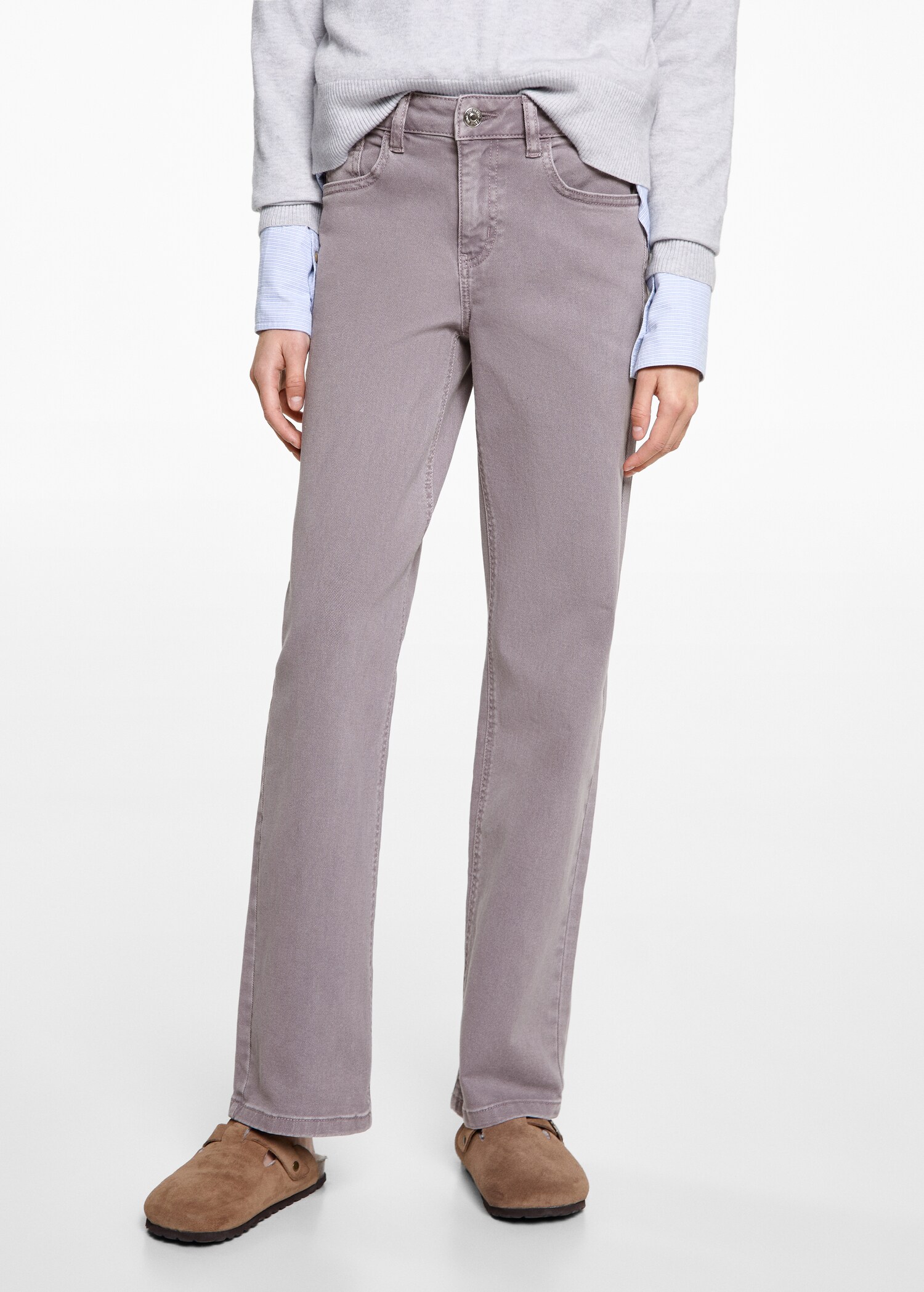 Jeans straight fit - Plano medio