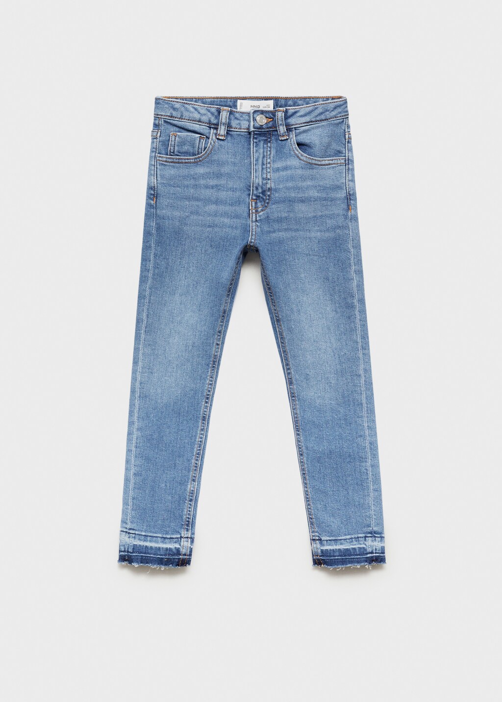Skinny jeans with frayed hem Kids MANGO South Korea