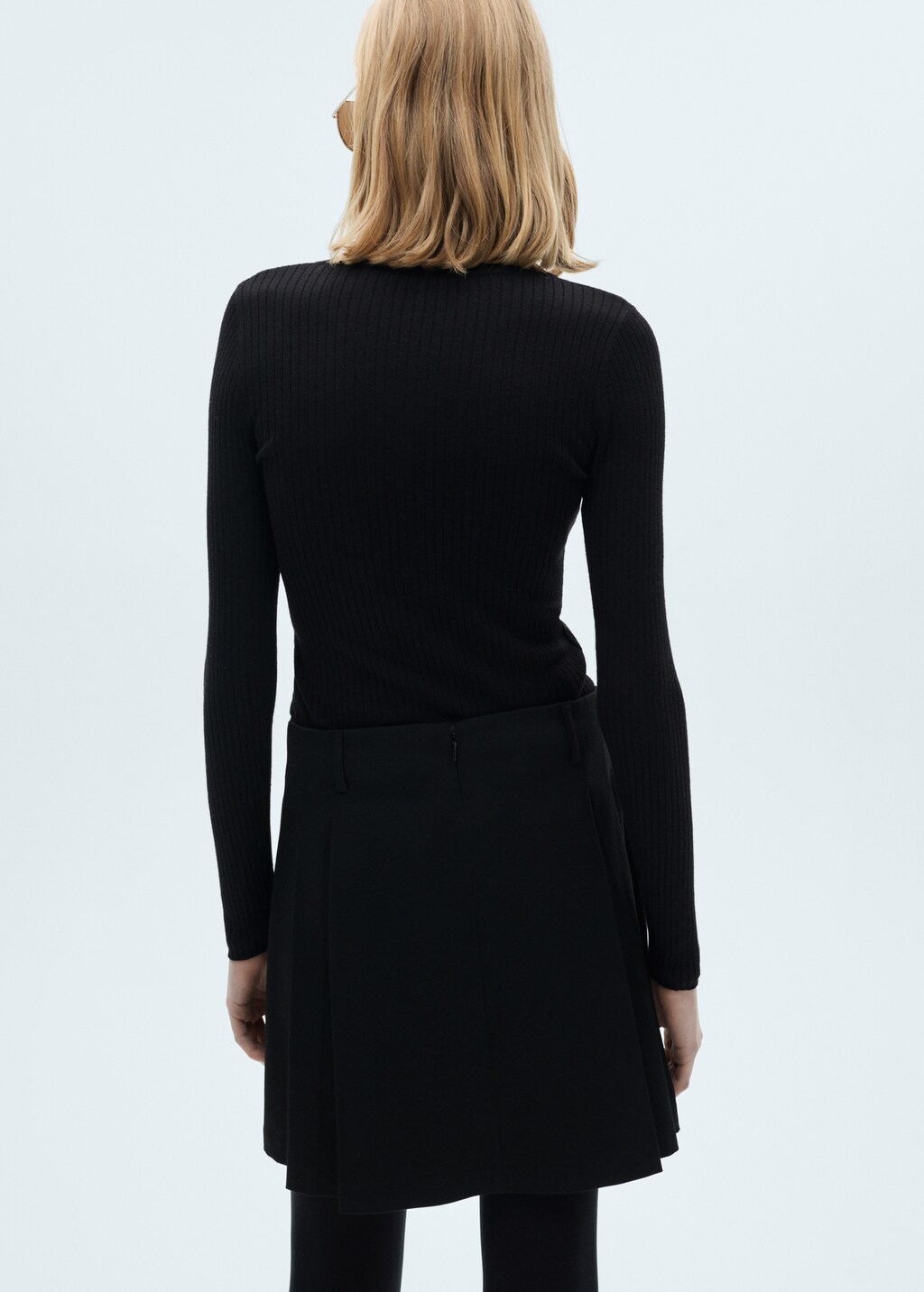 Pleated mini-skirt - image 3