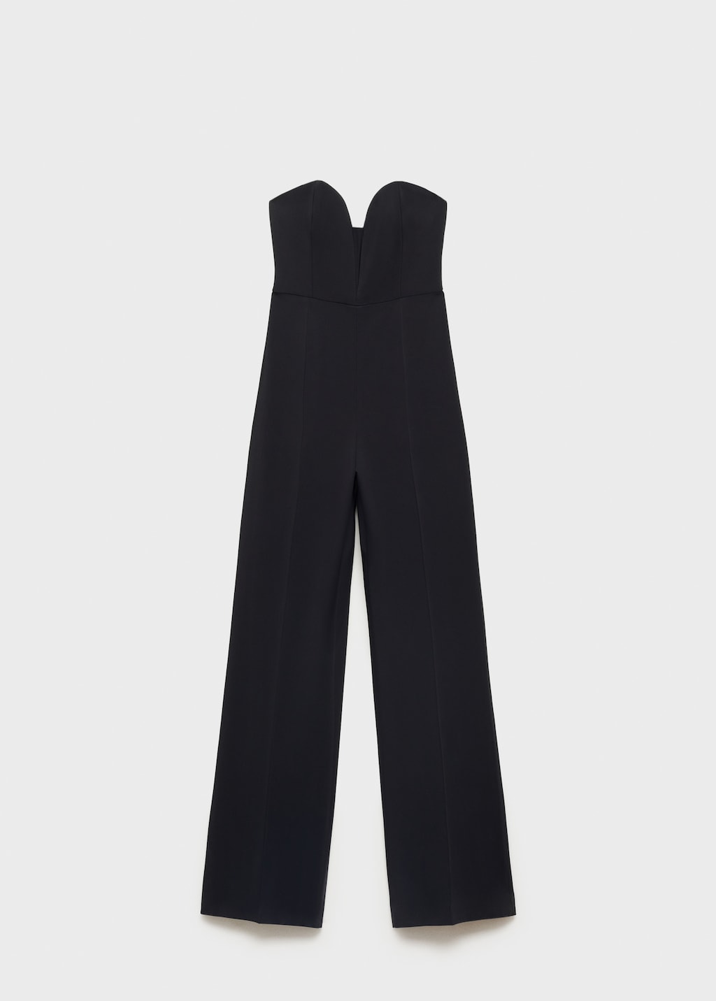 Mango Structured sweetheart neckline jumpsuit thumbnail