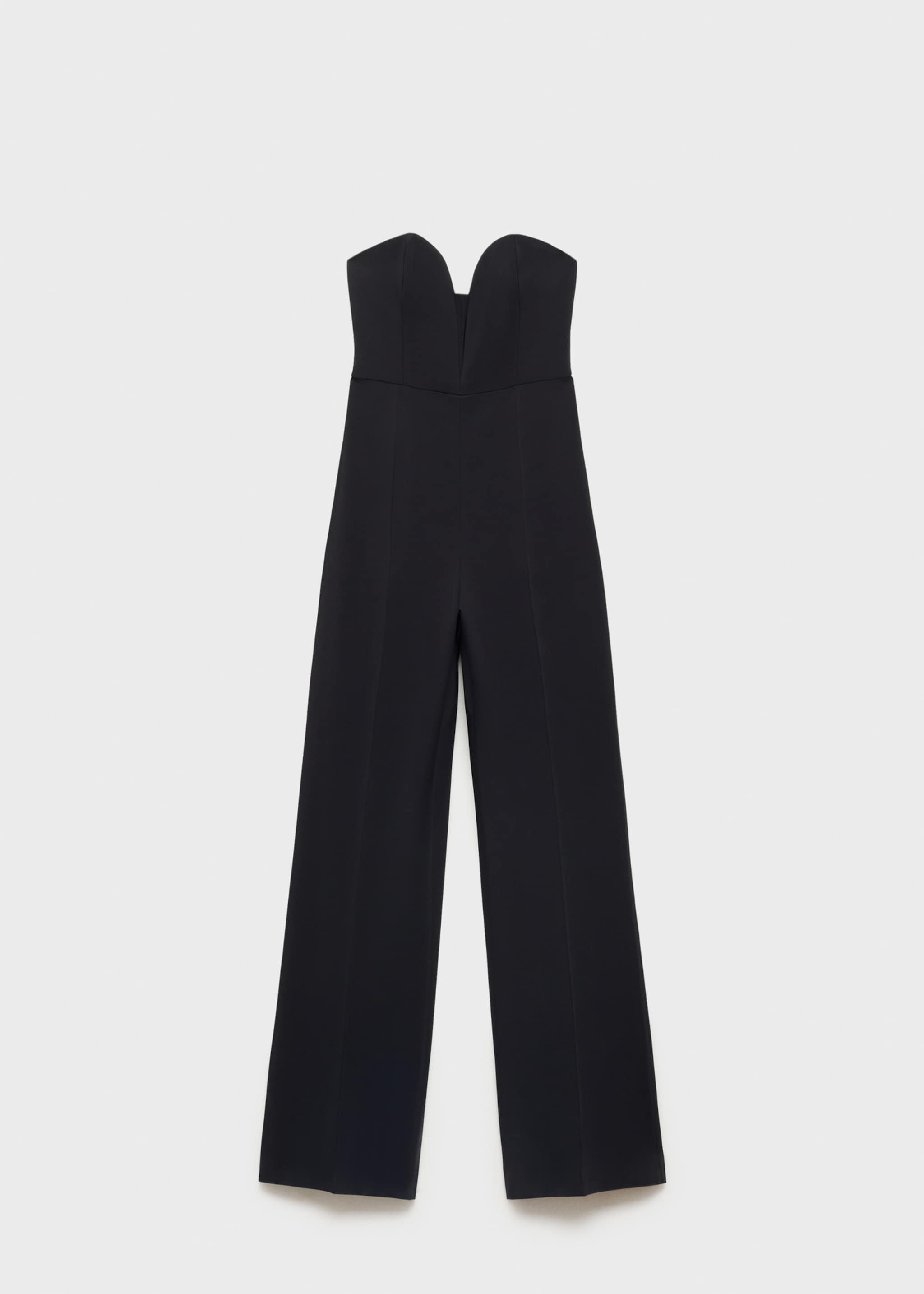 Mono escote corazón estructurado - Artículo sin modelo, Negro. Ref: 87070423-00.