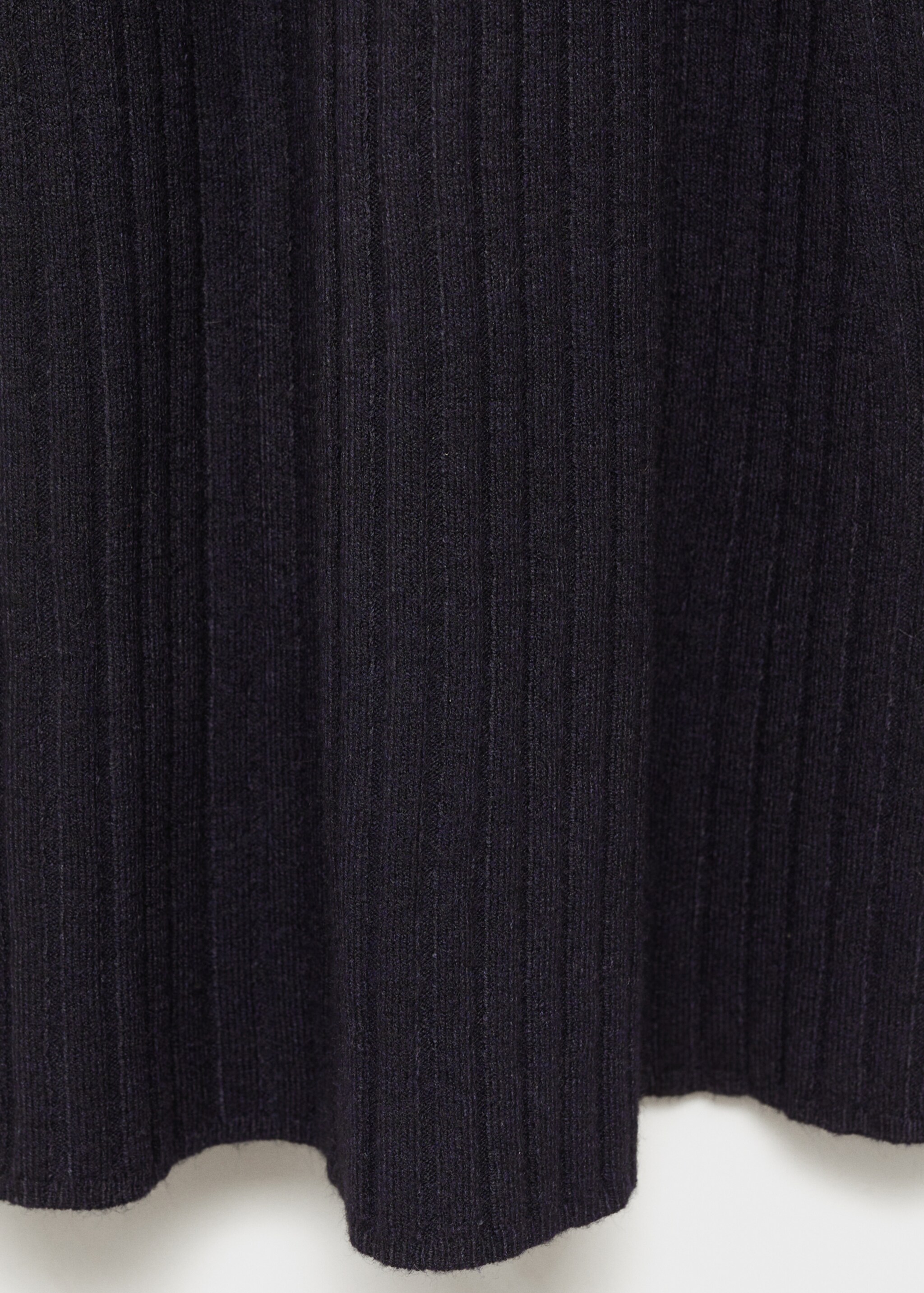 Flared knit dress with perkins collar - Details of the article 0