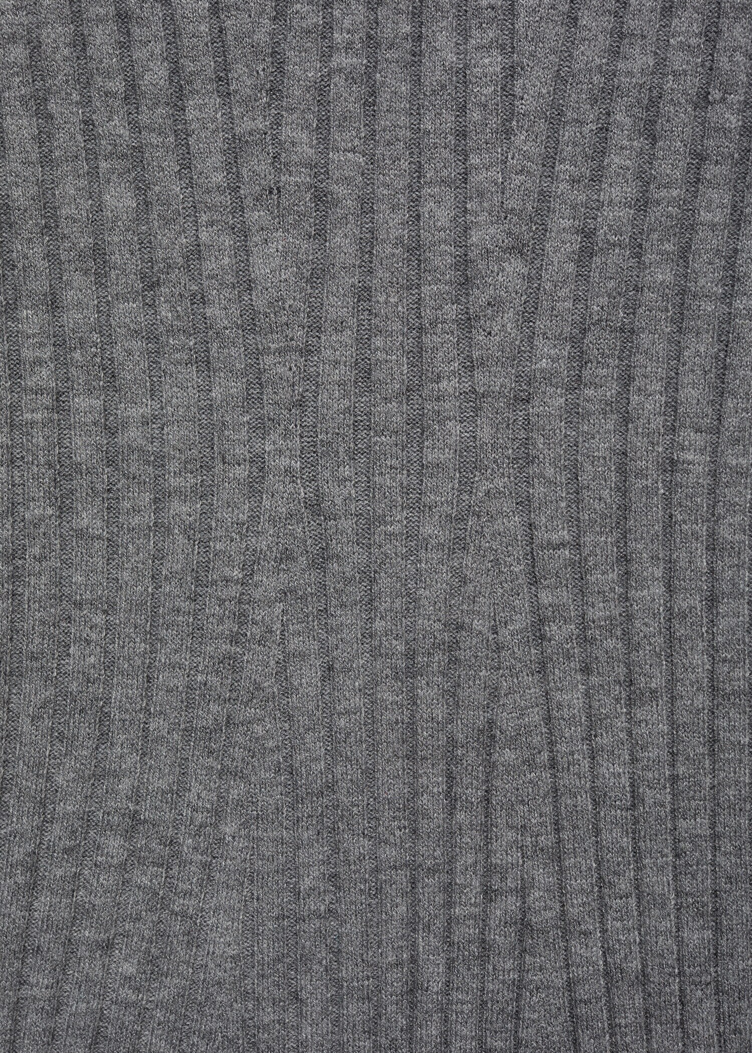 Flared knit dress with perkins collar - Details of the article 0