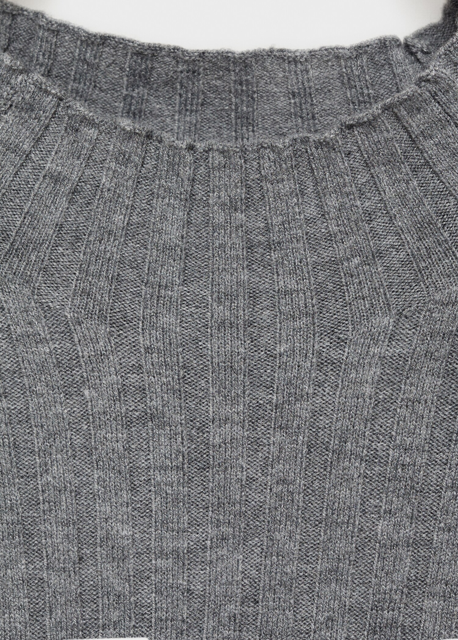 Flared knit dress with perkins collar - Details of the article 8