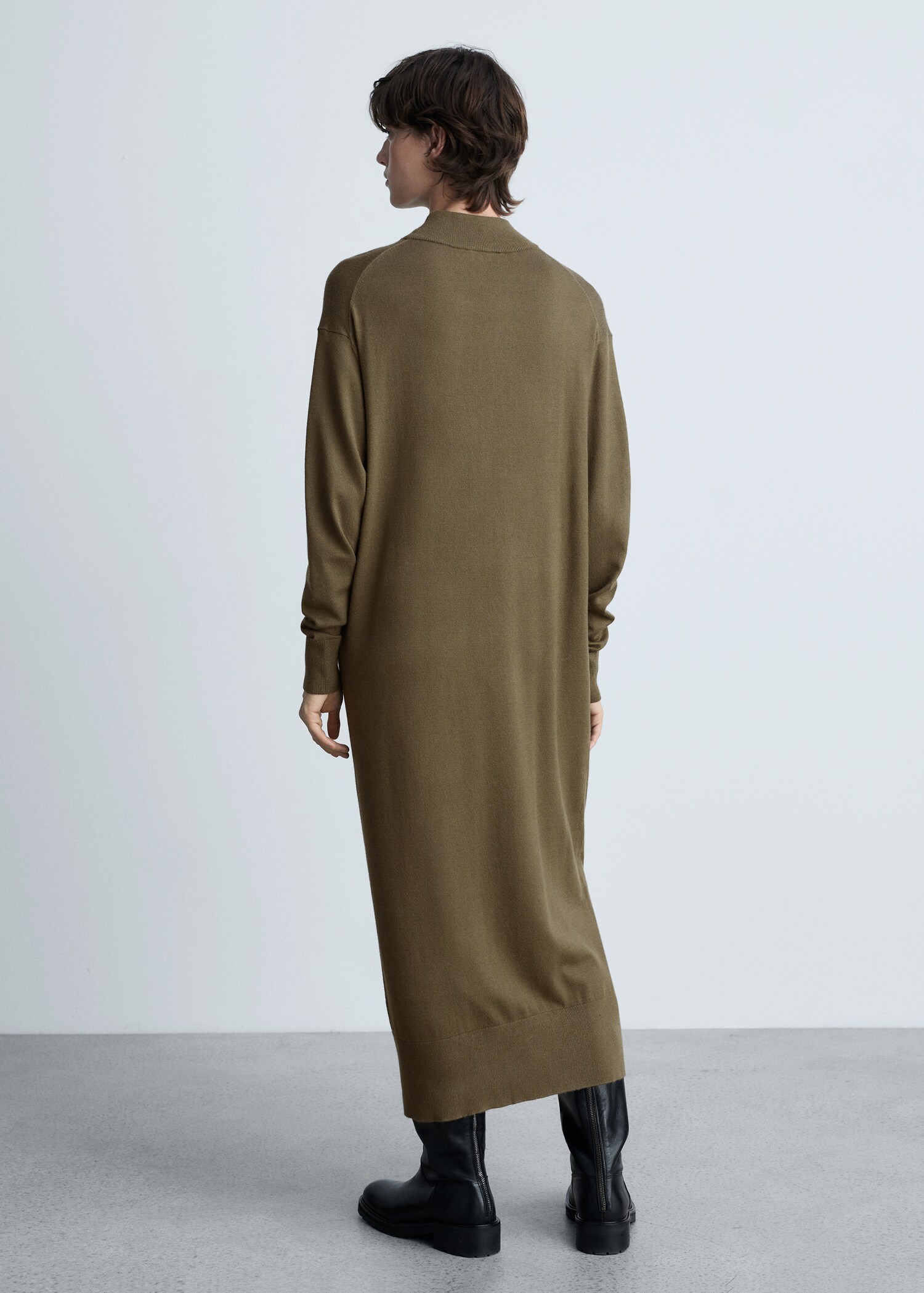 Robe maille col montant - Verso de l’article