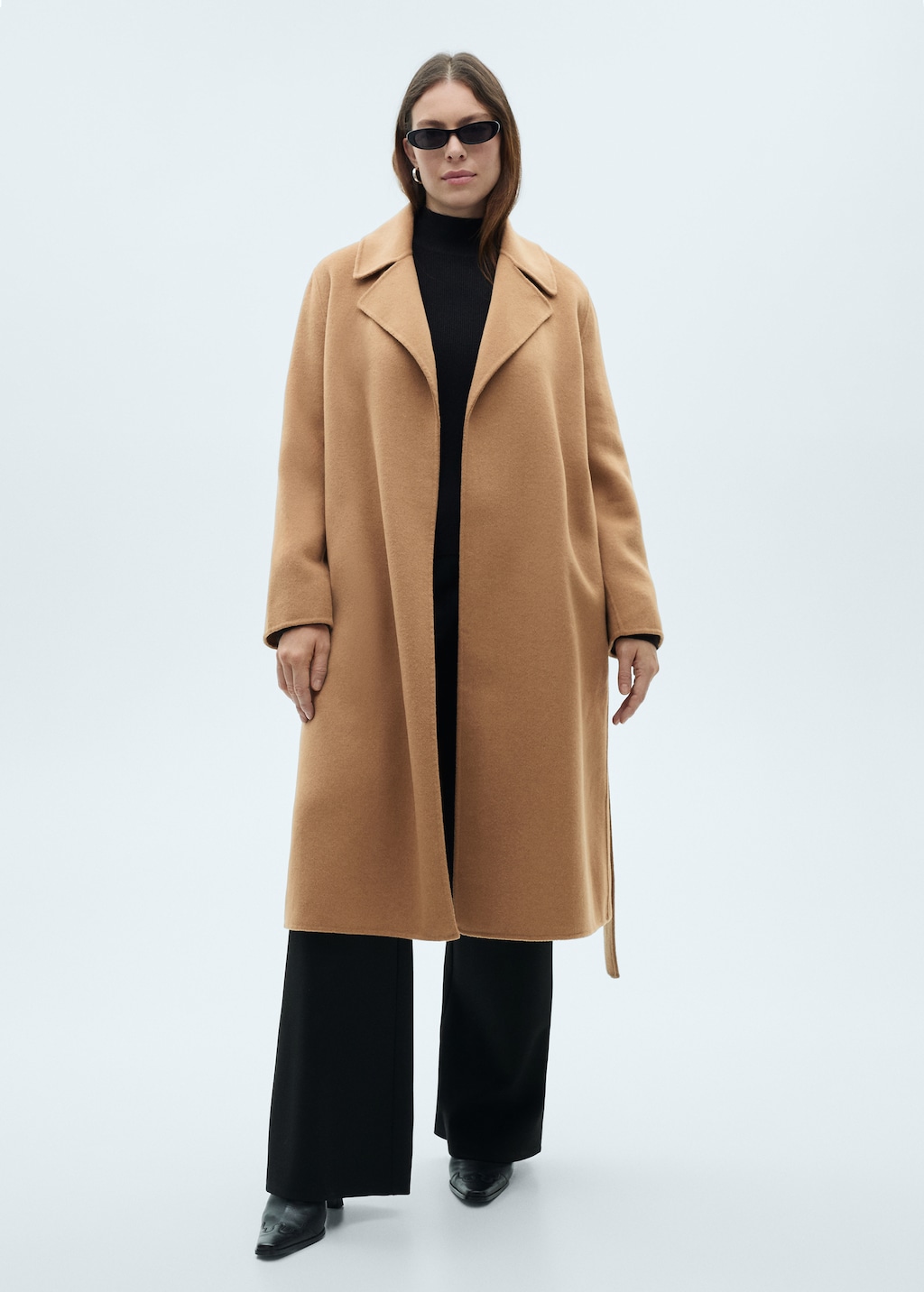 Thumbnail of Belt handmade coat - Medium Brown