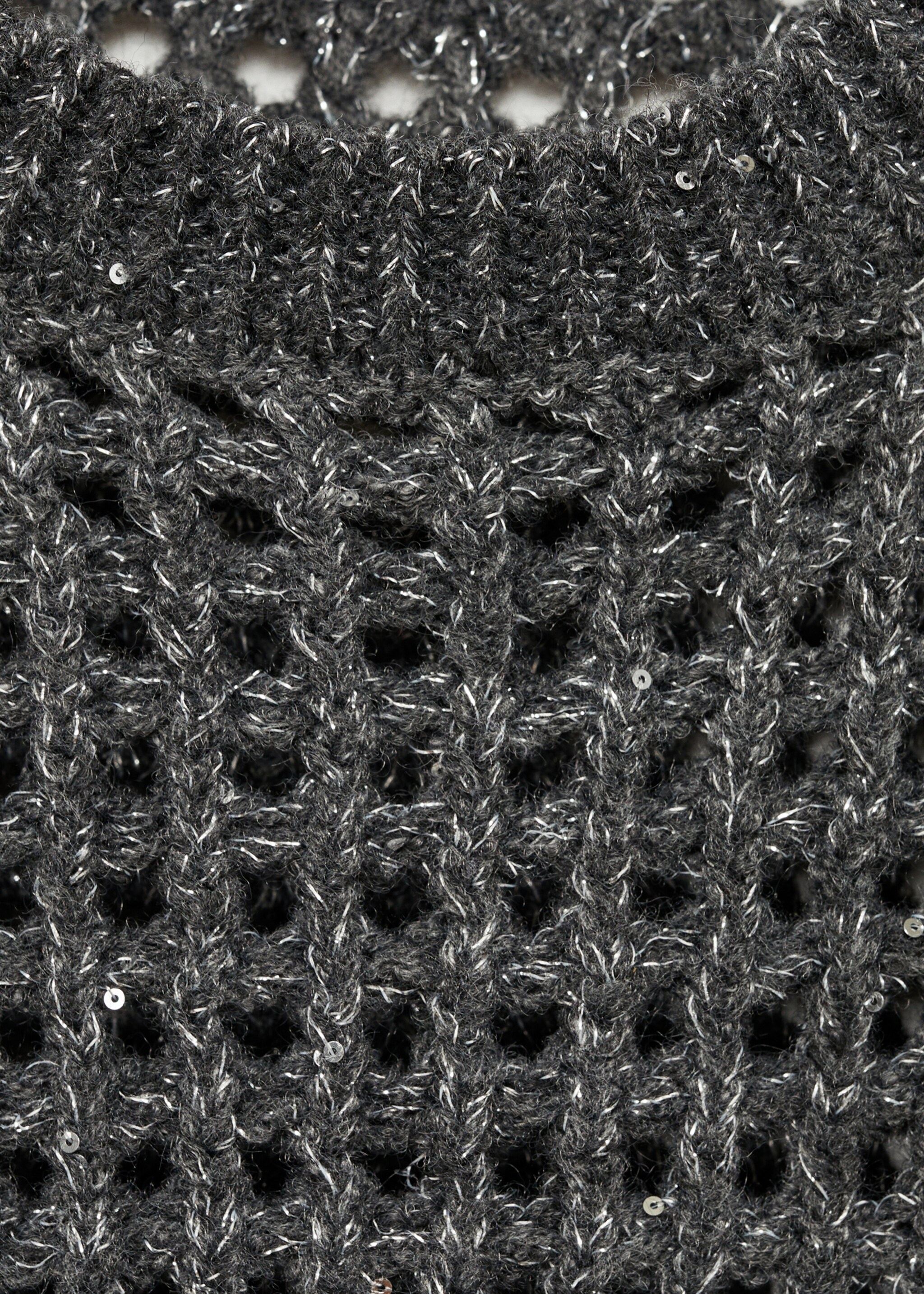 Lurex openwork knitted waistcoat - Details of the article 8