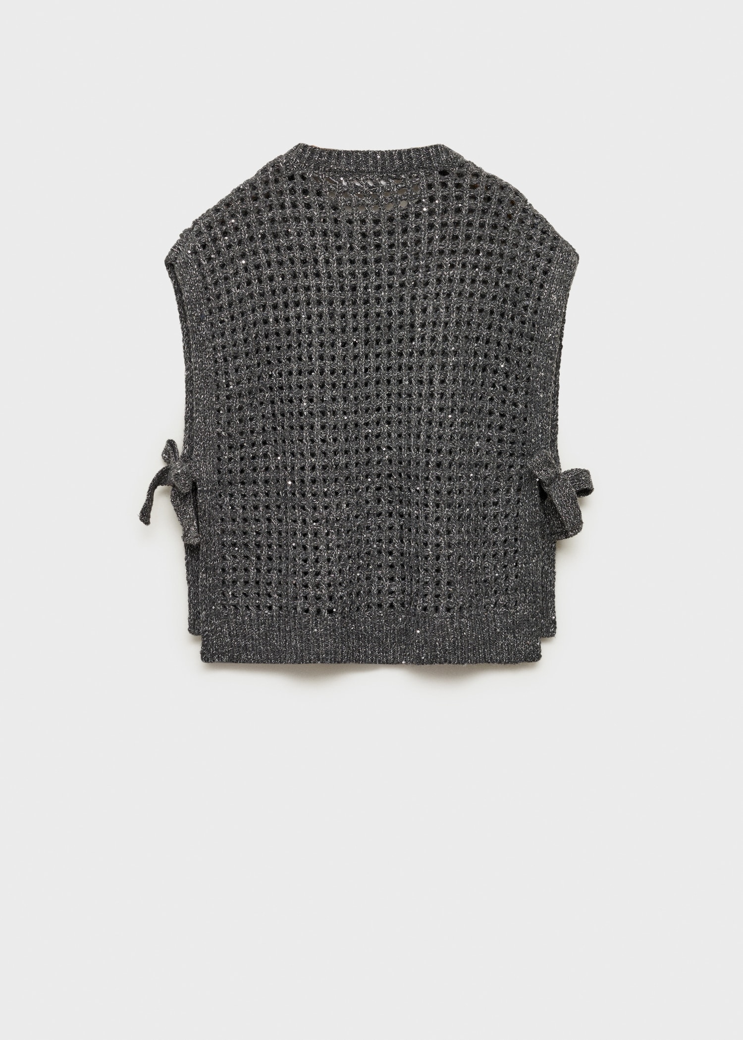 Lochstrickpullunder aus Lurex - Rückseite des Artikels