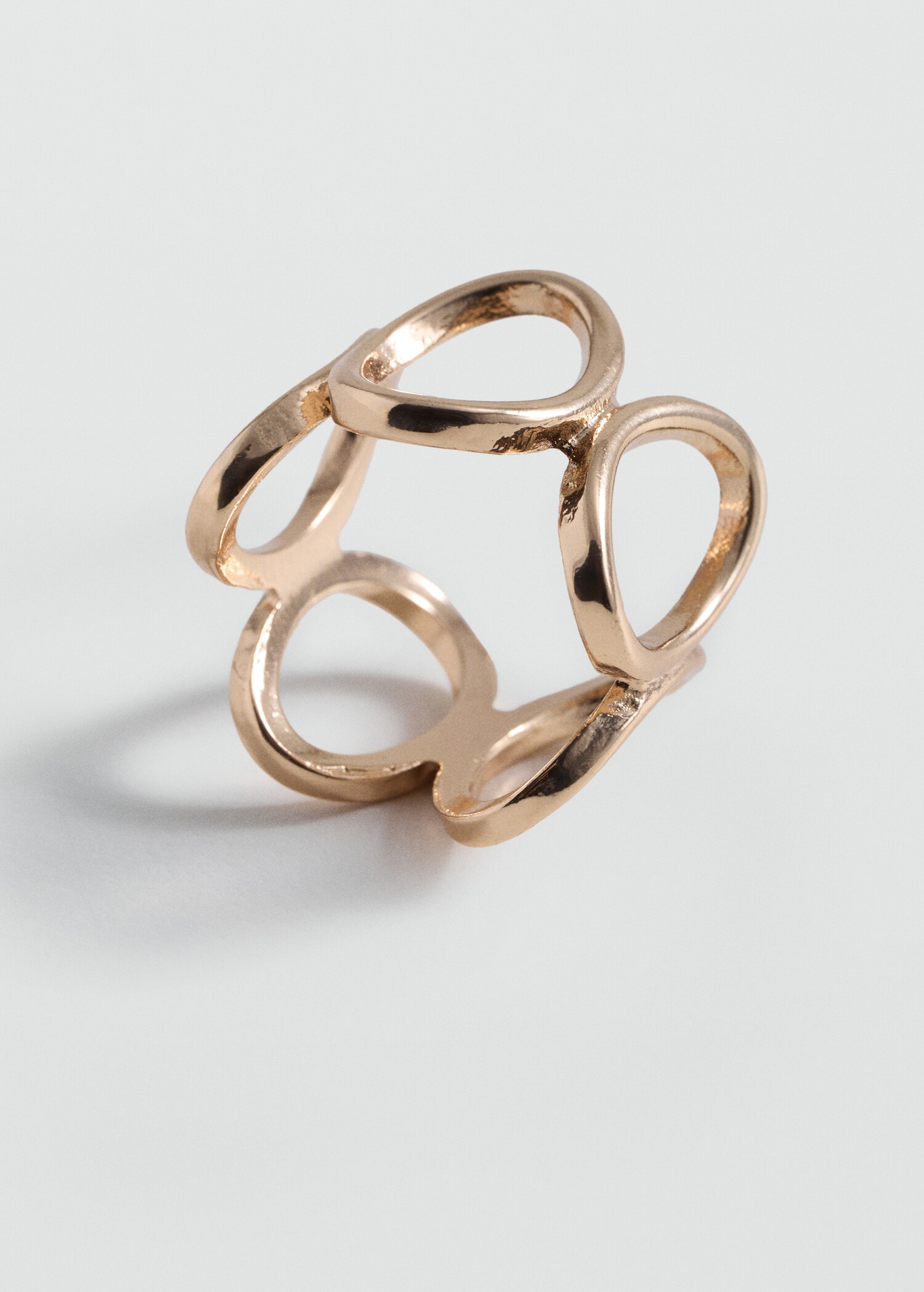 Rigid circle ring - Medium plane