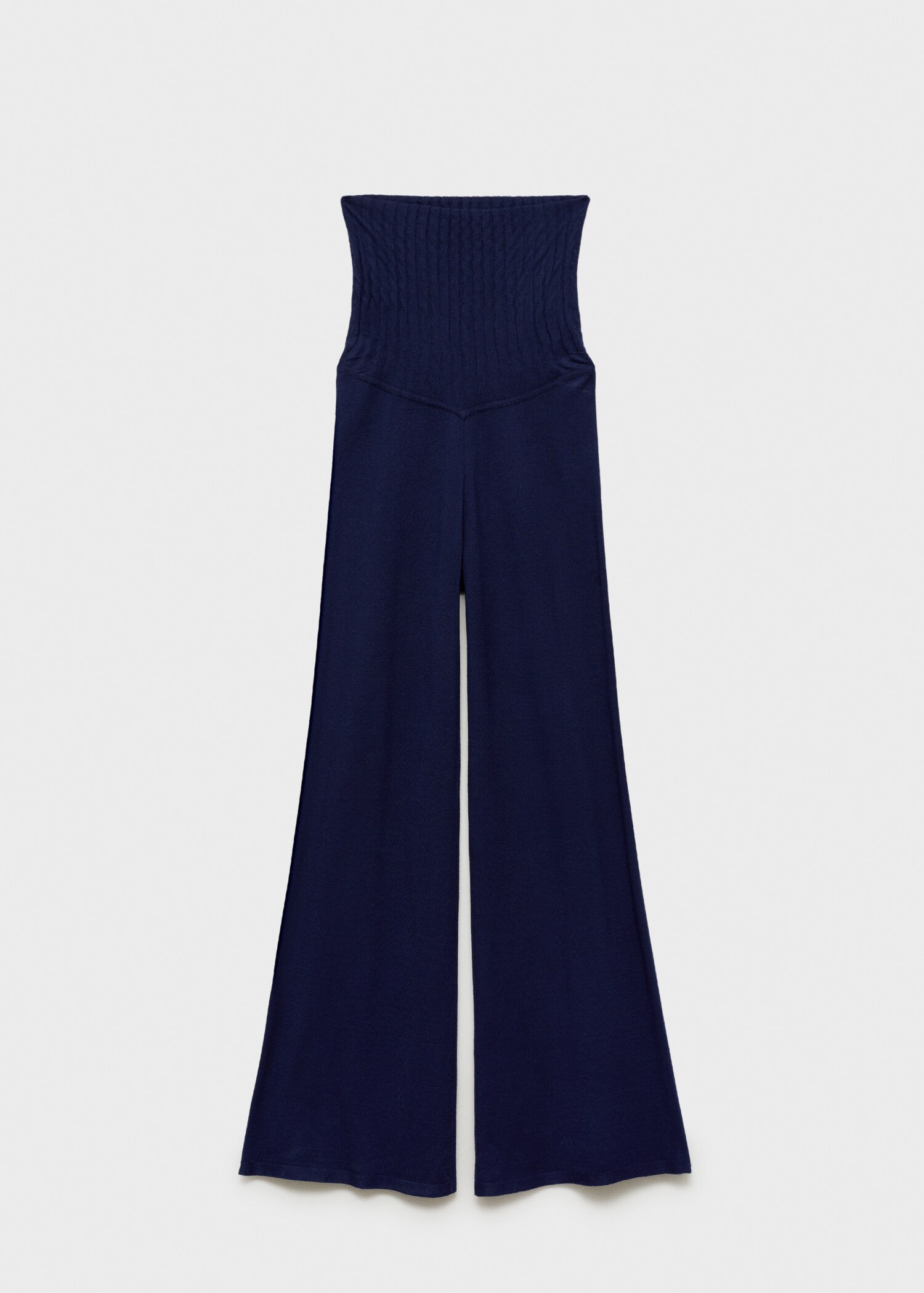 Wide-leg knitted maternity trousers - Article without model