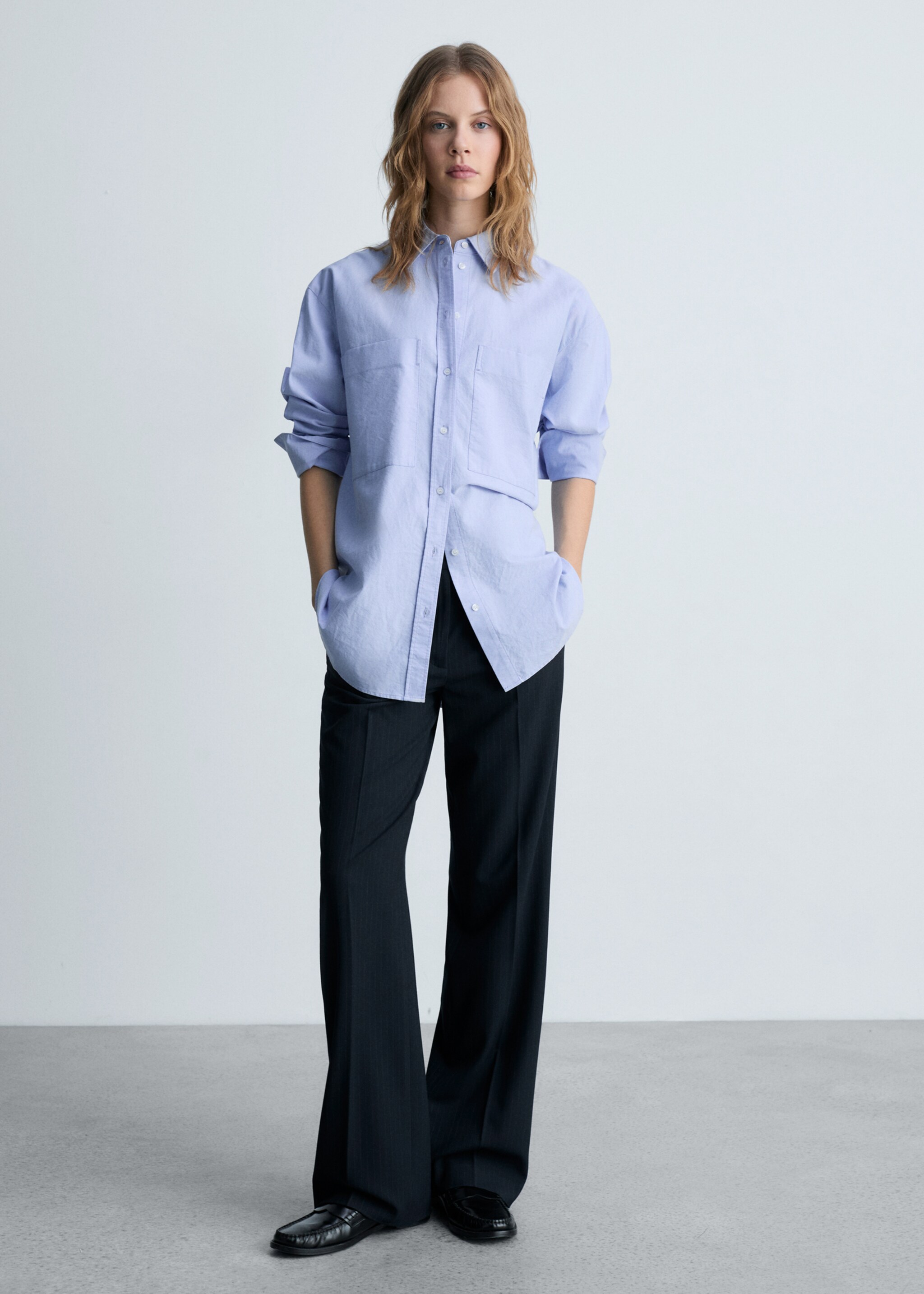 Pinstripe suit trousers - Details of the article 2