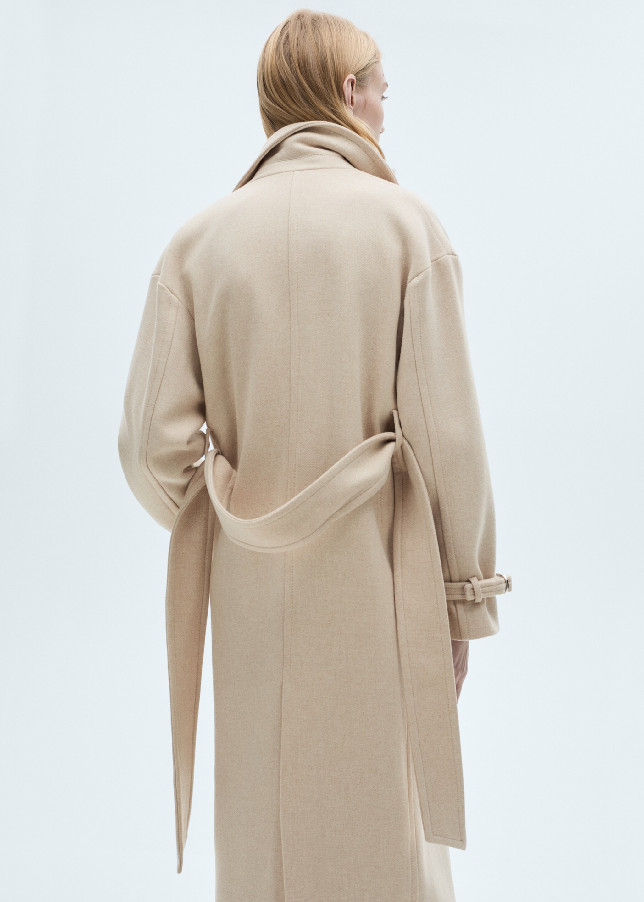 Manteau laine Manteco maxi revers - Verso de l’article