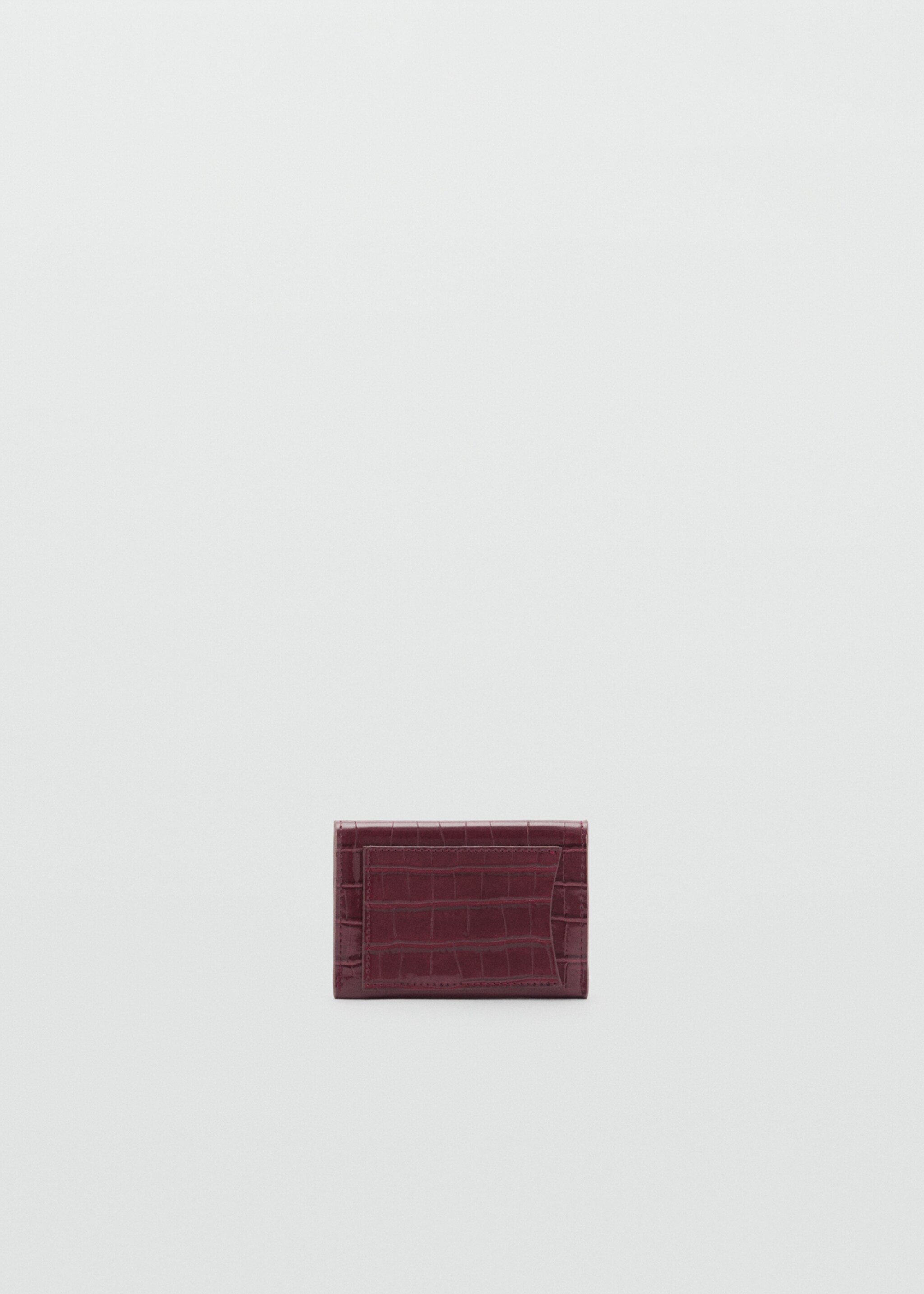 Croc-effect flap purse - Details of the article 1