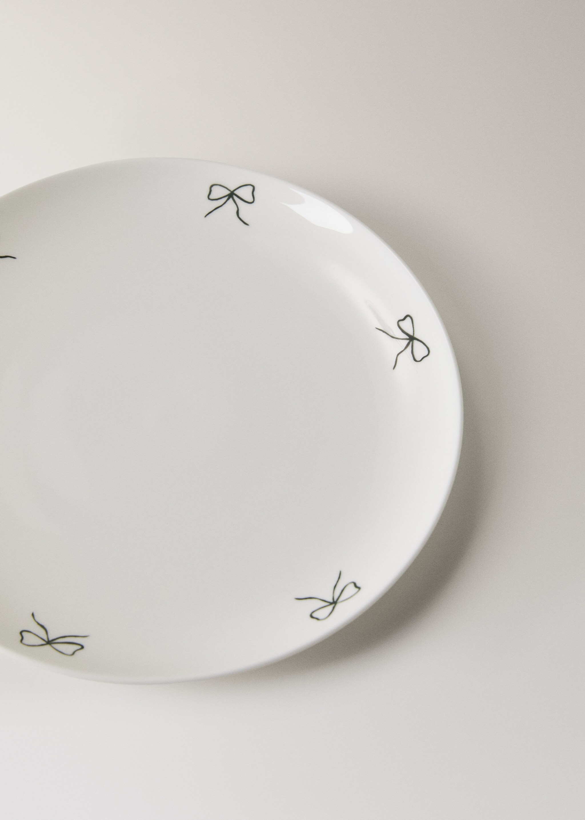 Essteller aus Bone China - Detail des Artikels 1, Cremeweiß. Ref: 87070459-00.