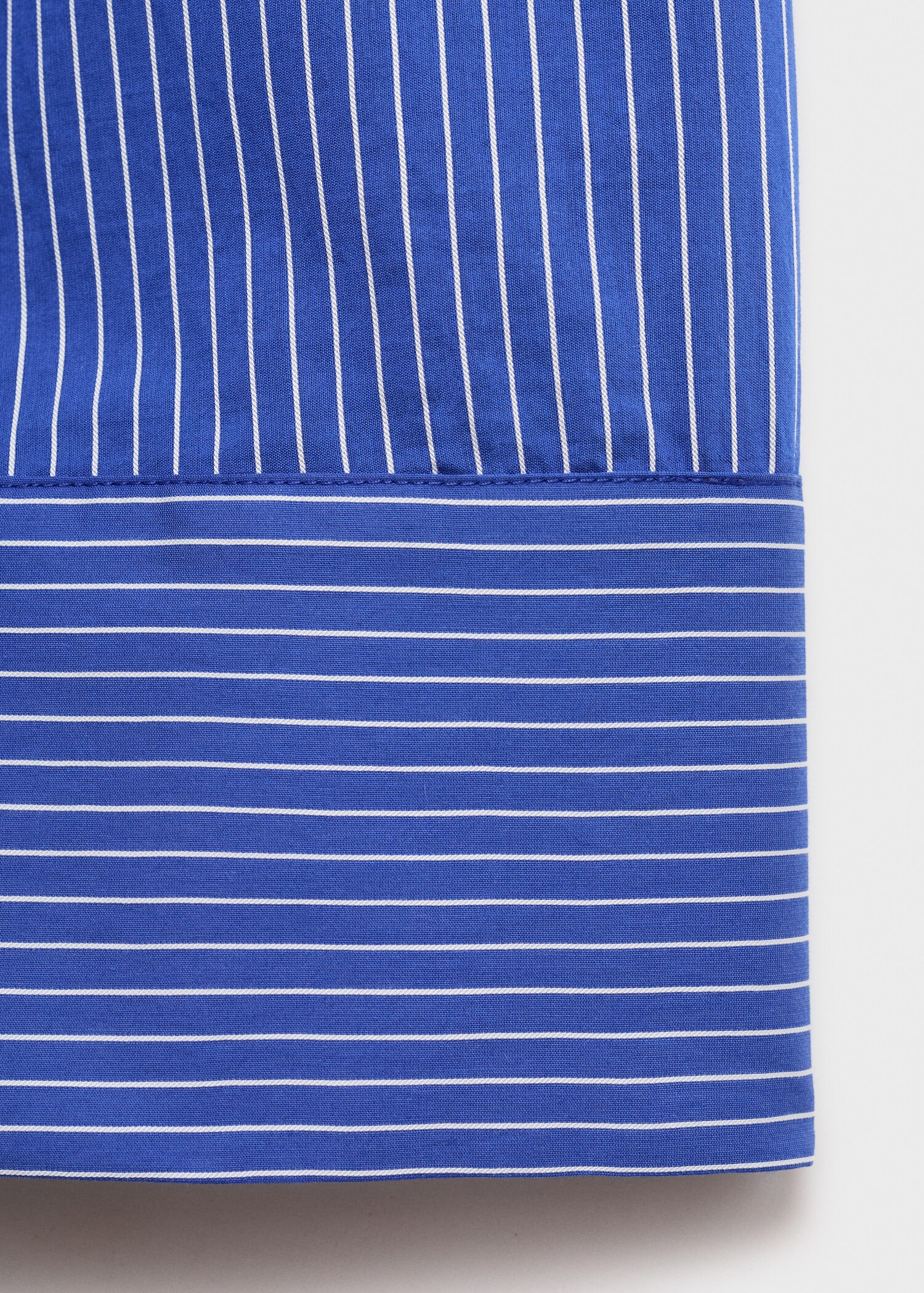 Striped cotton-blend shirt - Details of the article 0