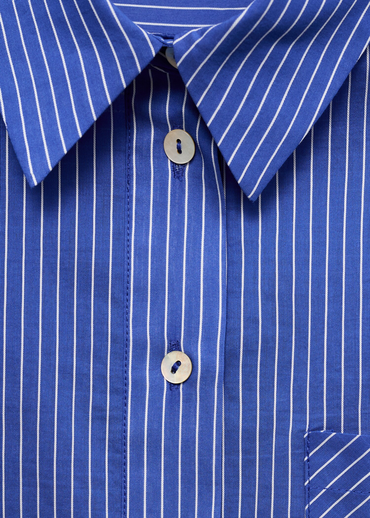 Striped cotton-blend shirt - Details of the article 8