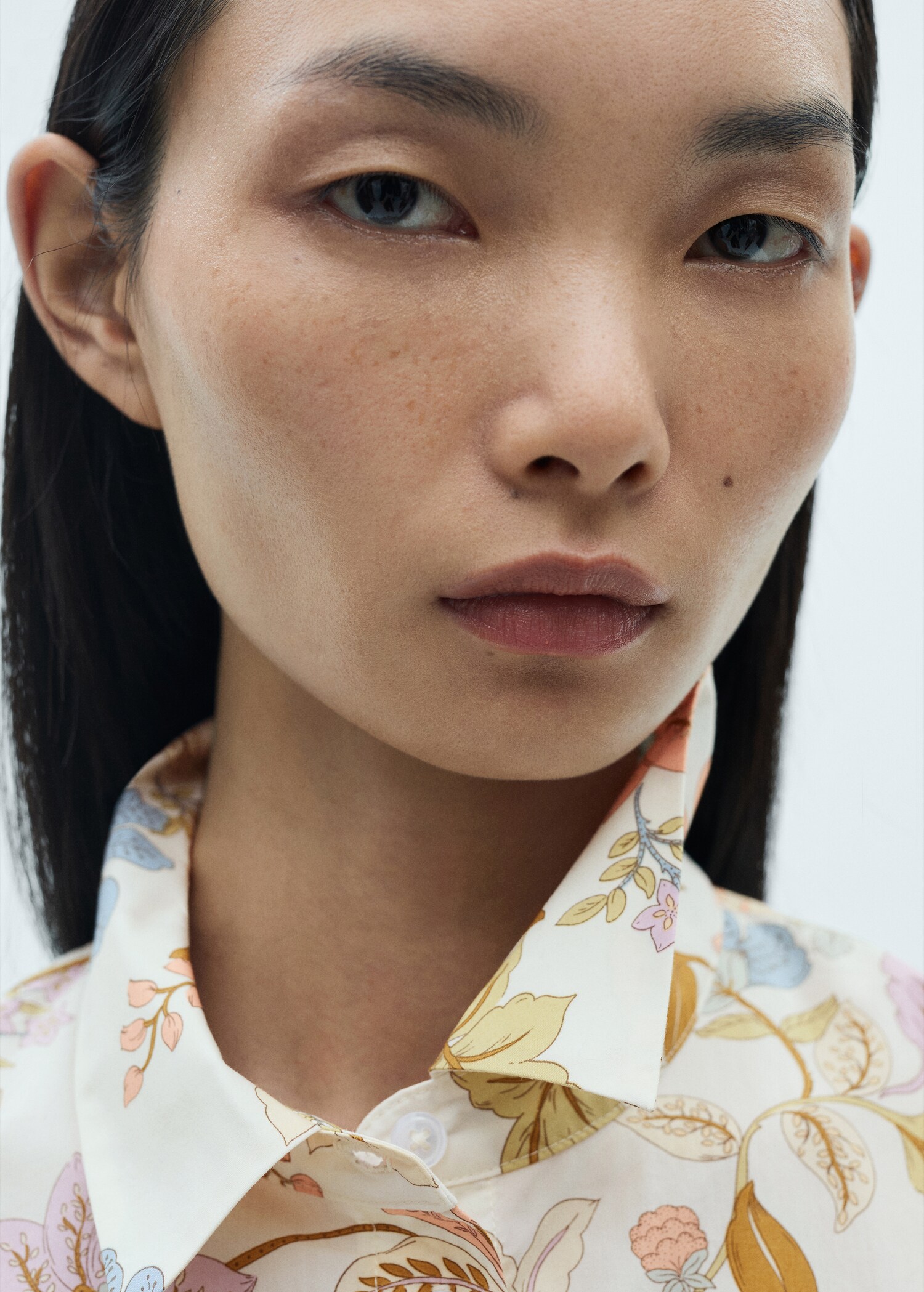 Floral-print dress with knot - Details of the article 1