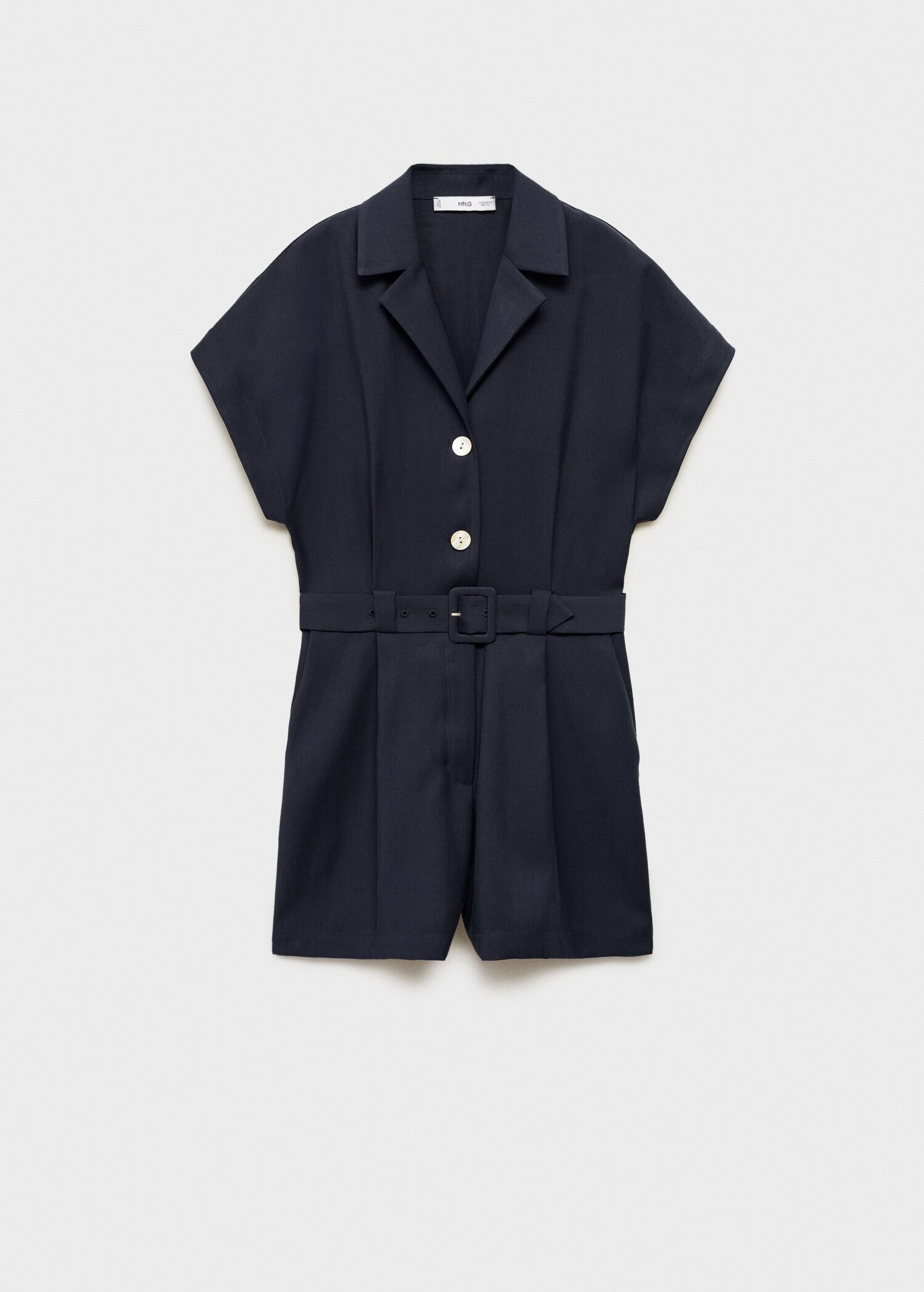 Korte jumpsuit met ceintuur - Artikel zonder model