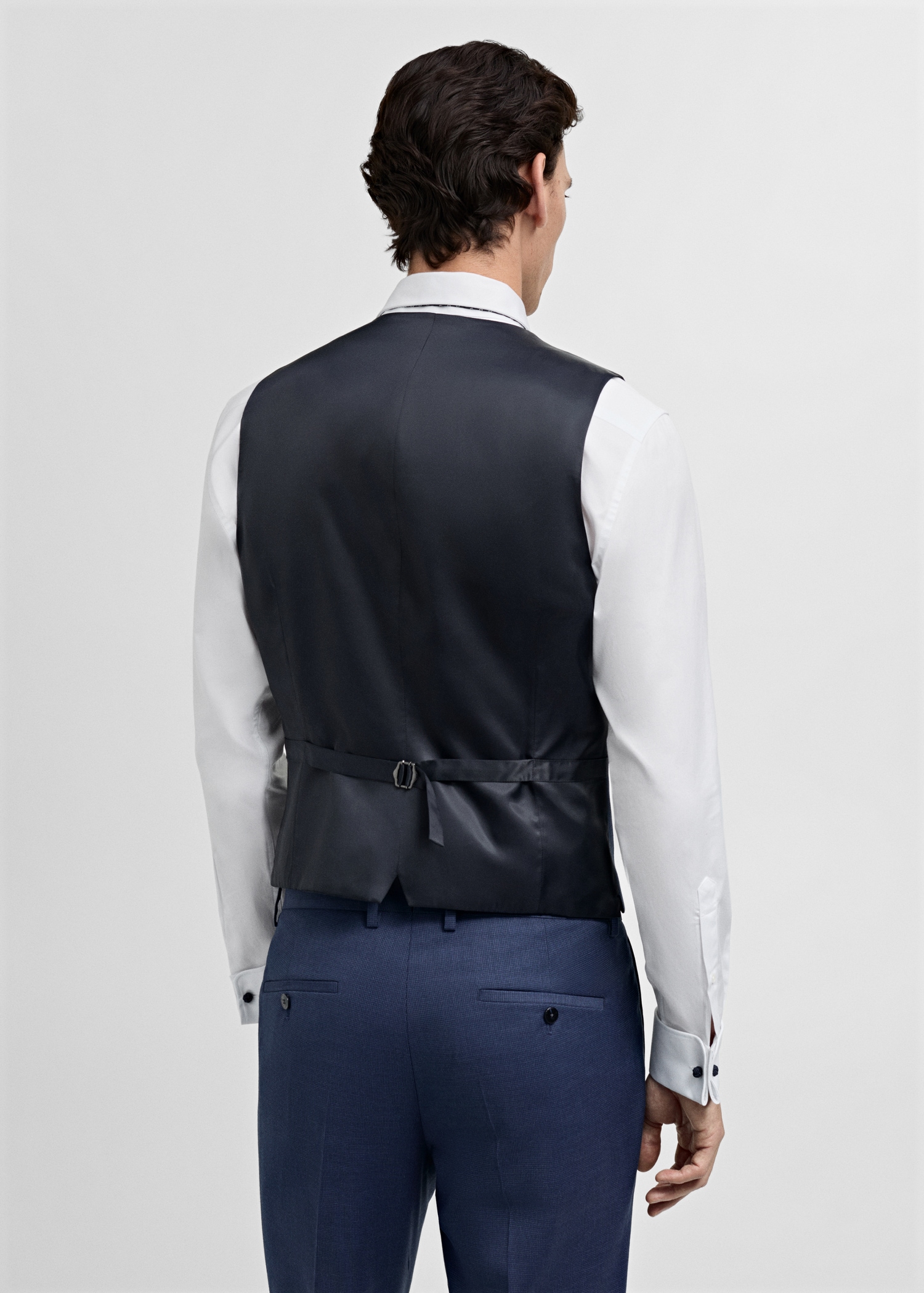 Paris super slim fit suit waistcoat - Reverse of the article