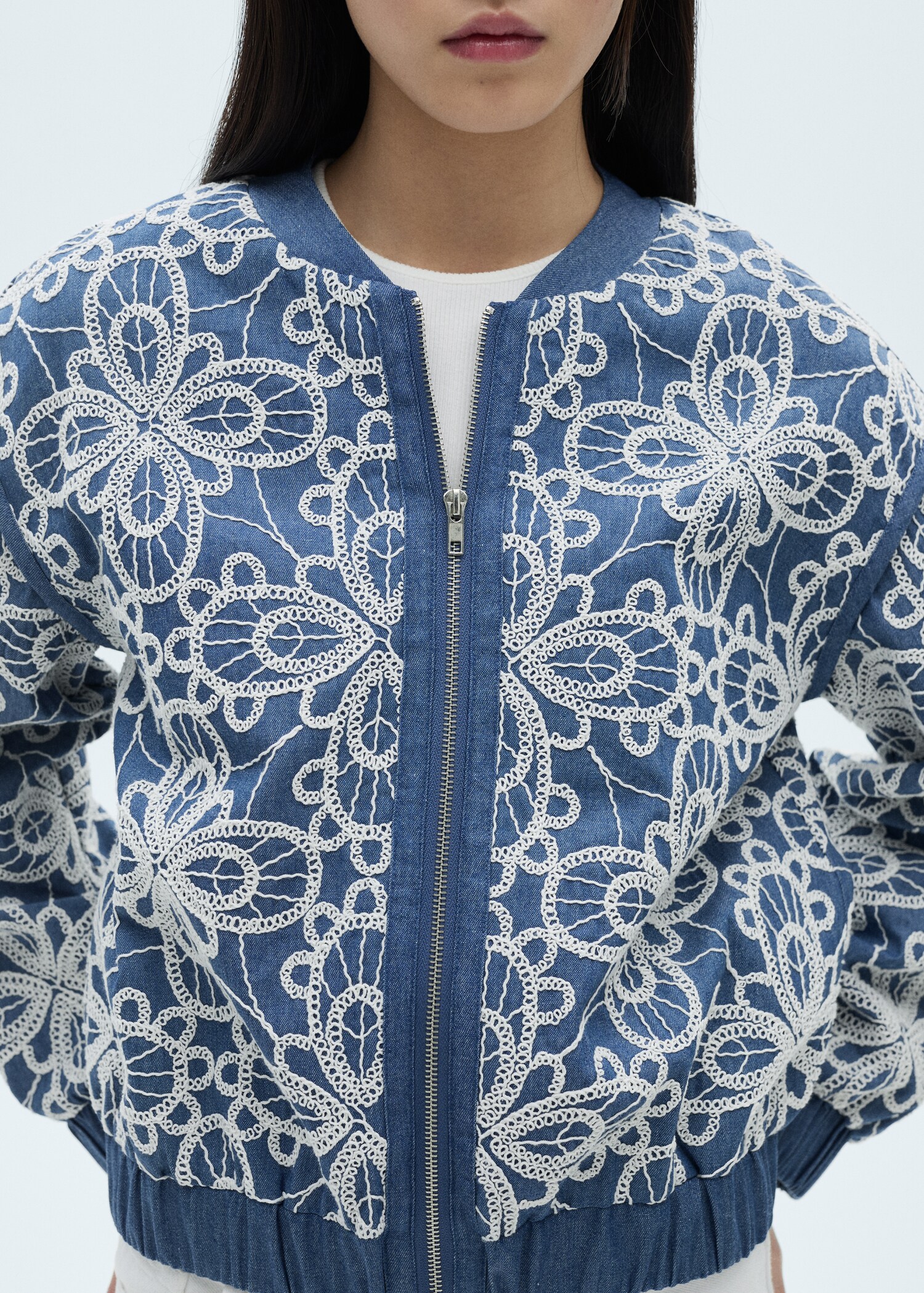 Veste coton broderie florale - Détail de l'article 6