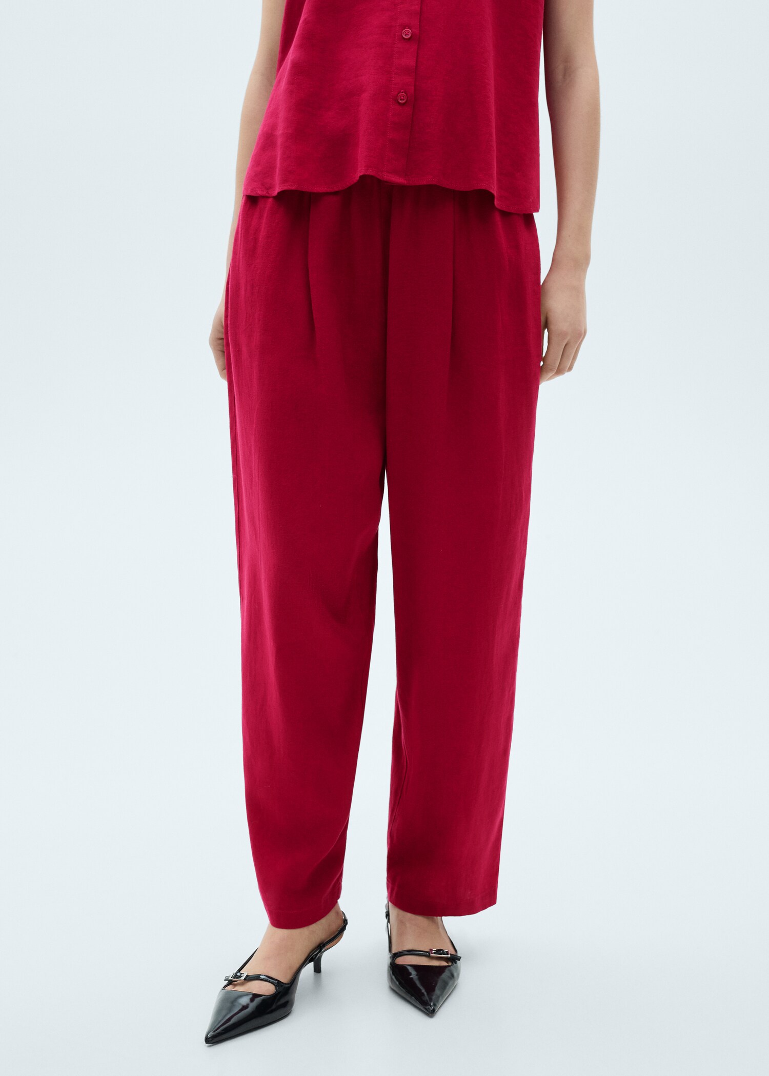 Pantalon lin fluide - Plan moyen