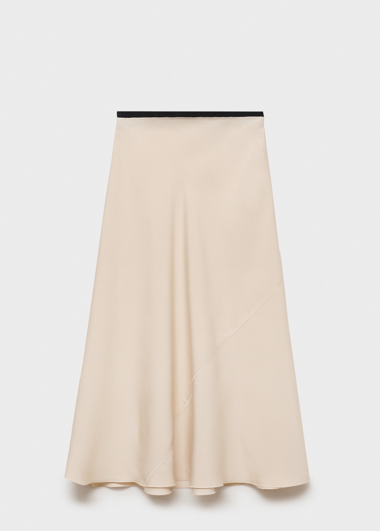Midi satin skirt - Article without model