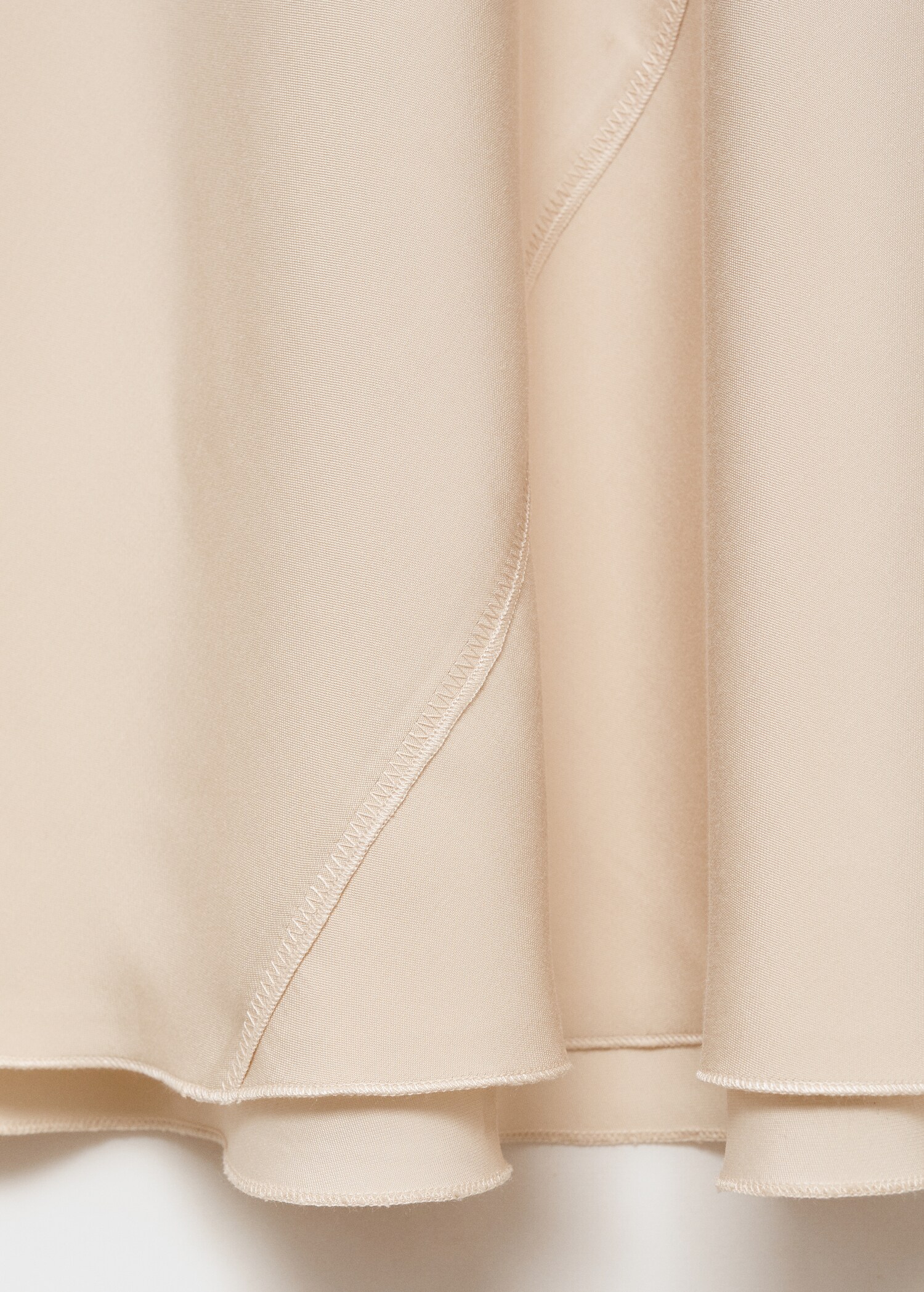 Midi satin skirt - Details of the article 0