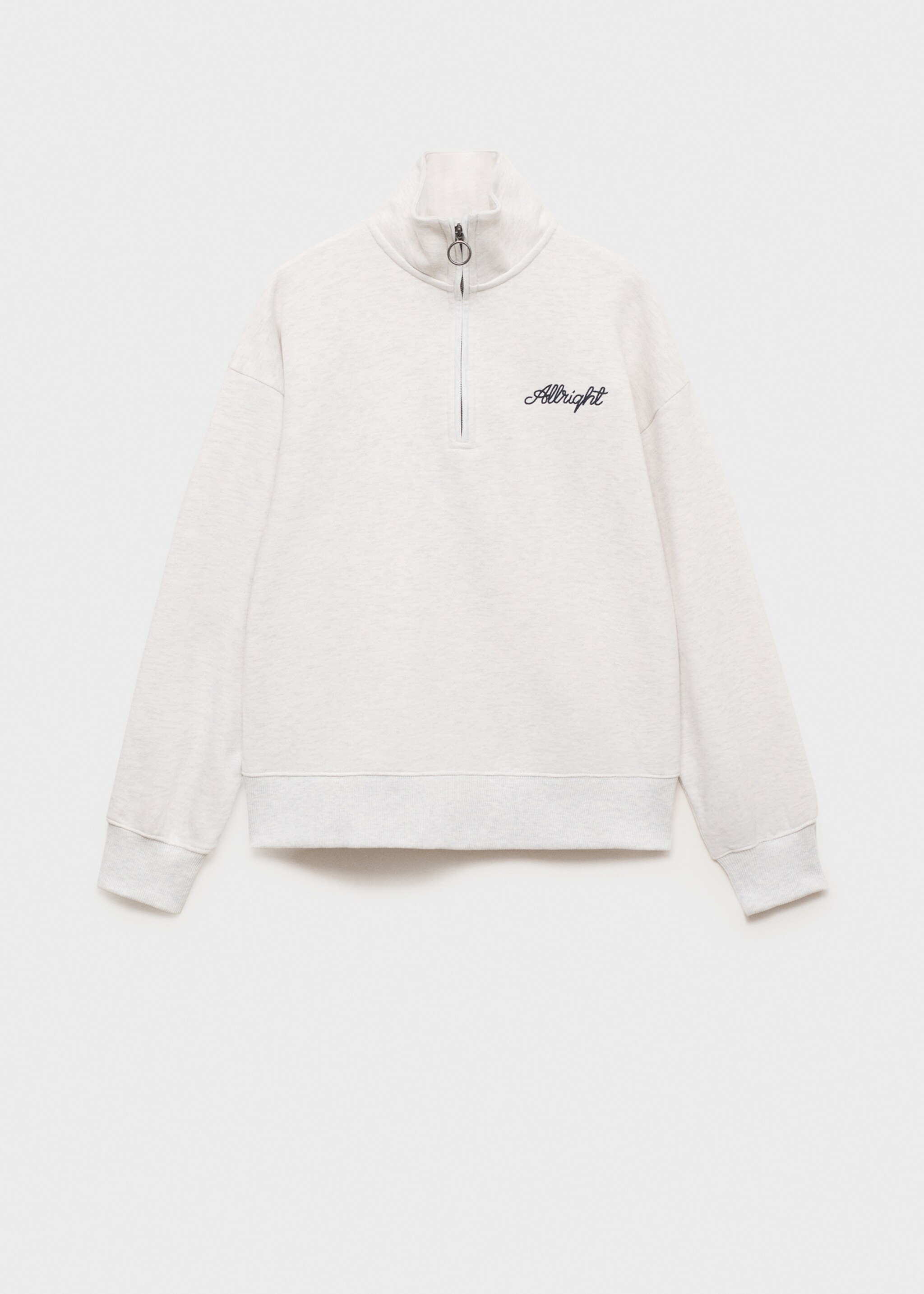 Sudadera cremallera mensaje - Artículo sin modelo