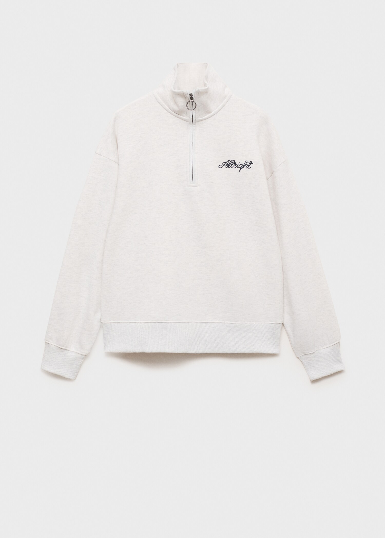 Sudadera cremallera mensaje - Artículo sin modelo