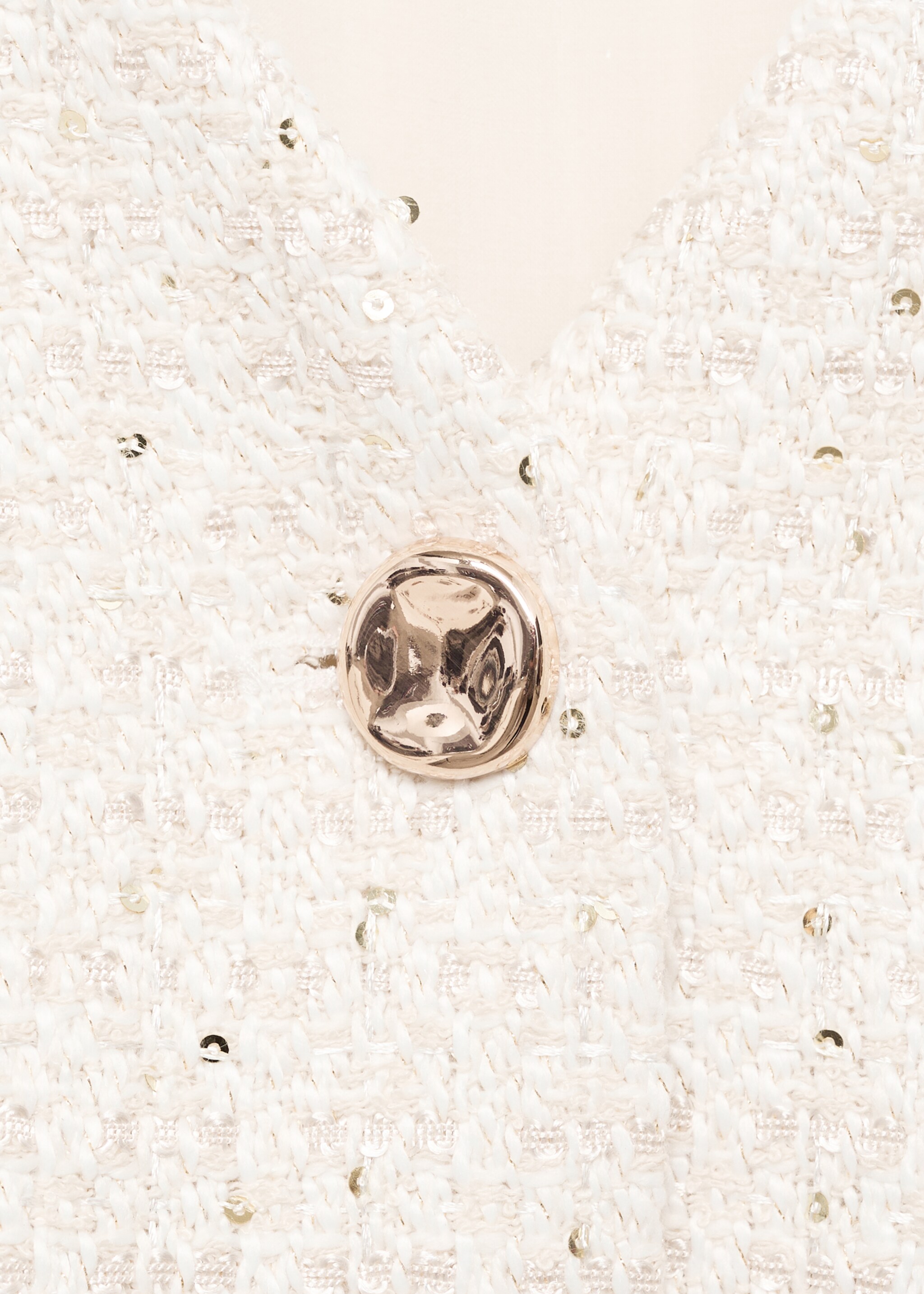 Short-sleeved tweed jumpsuit - Details of the article 8